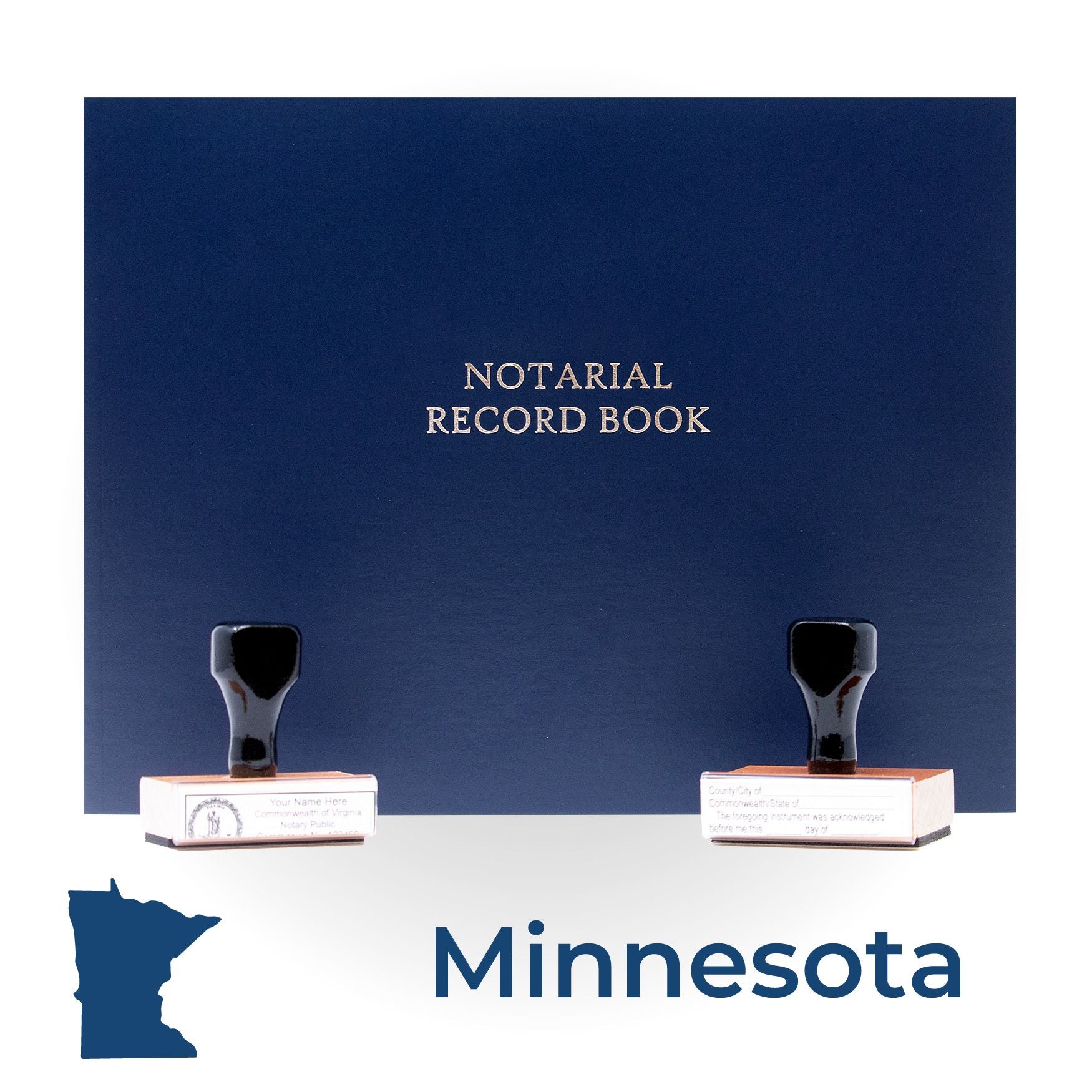 Minnesota Notary Public Kit with Rubber Stamps - Engineer Seal Stamps