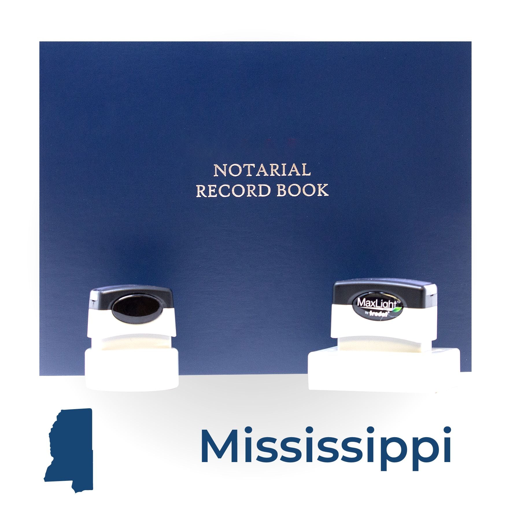MaxLight Notary Stamp Kit for Mississippi - Engineer Seal Stamps