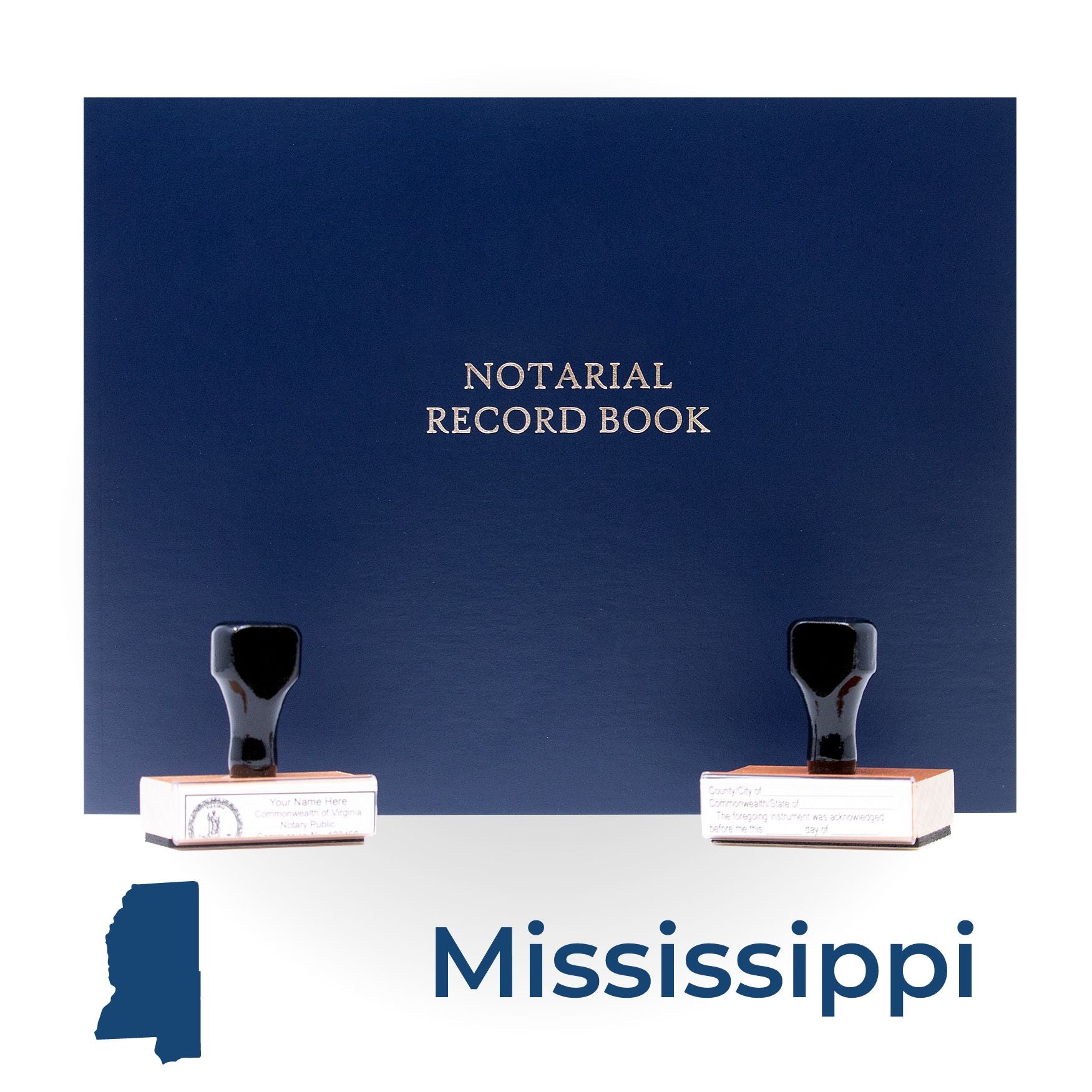 Mississippi Notary Public Kit with Rubber Stamps - Engineer Seal Stamps