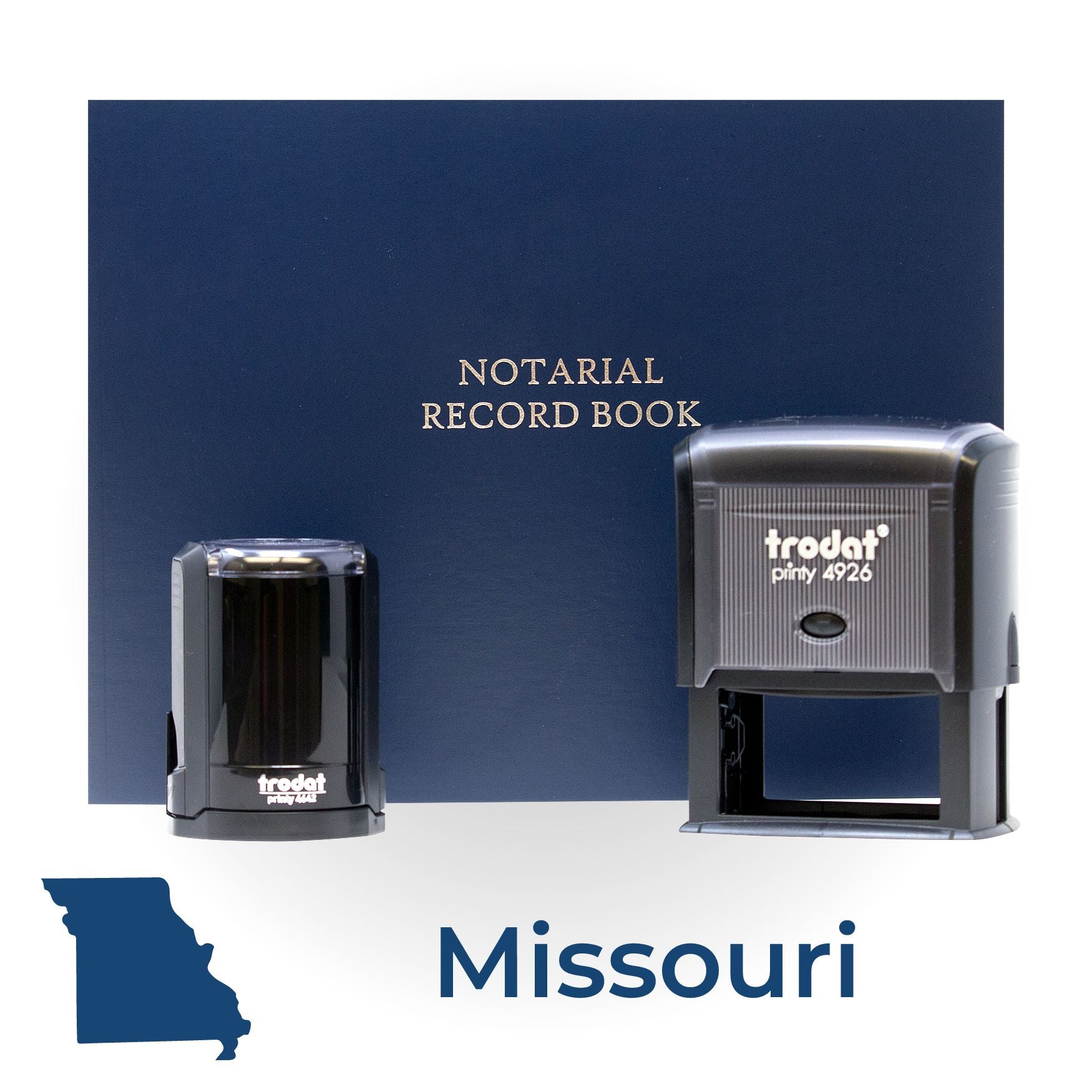 Self Inking Notary Supply Kit for Missouri - Engineer Seal Stamps