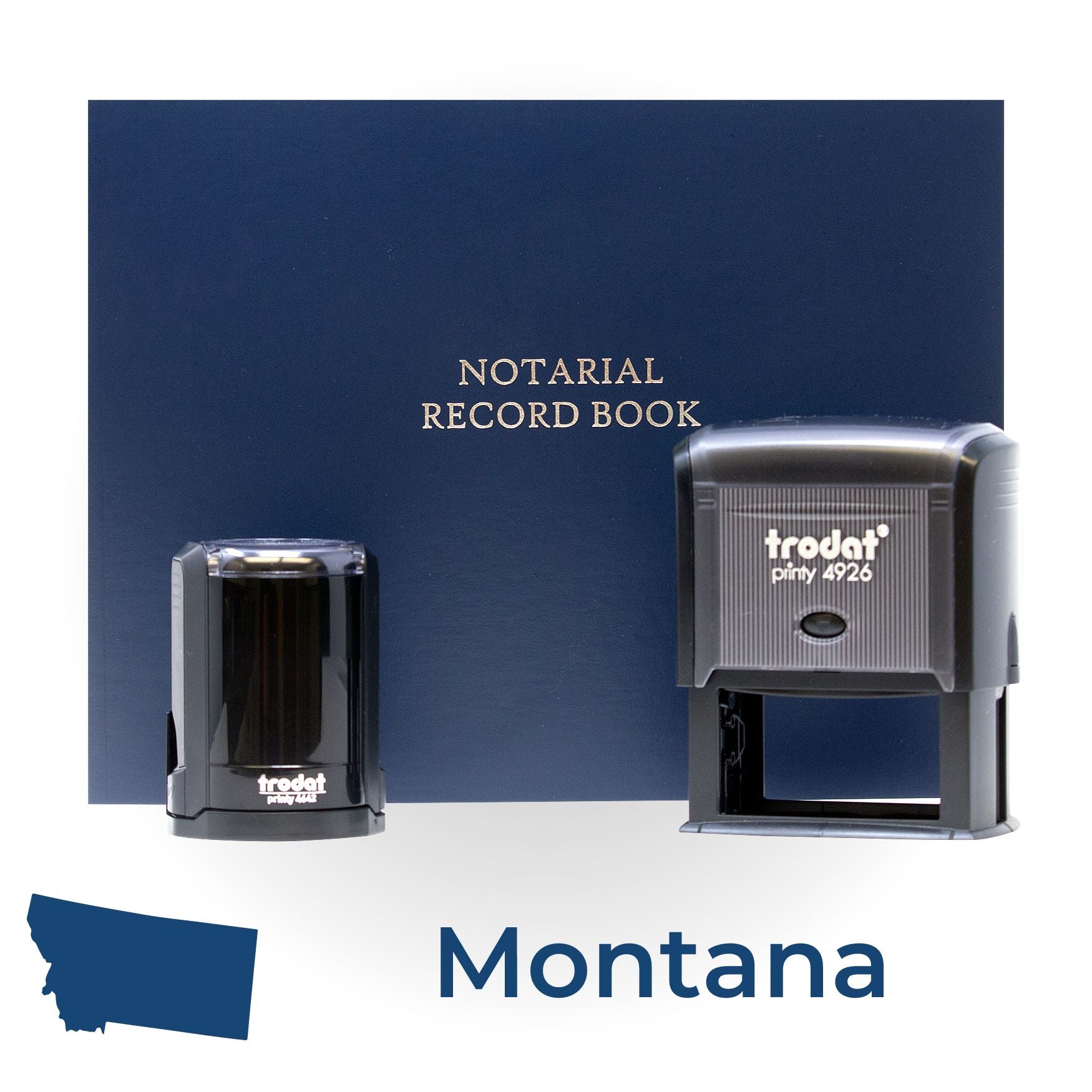 Self Inking Notary Supply Kit for Montana - Engineer Seal Stamps