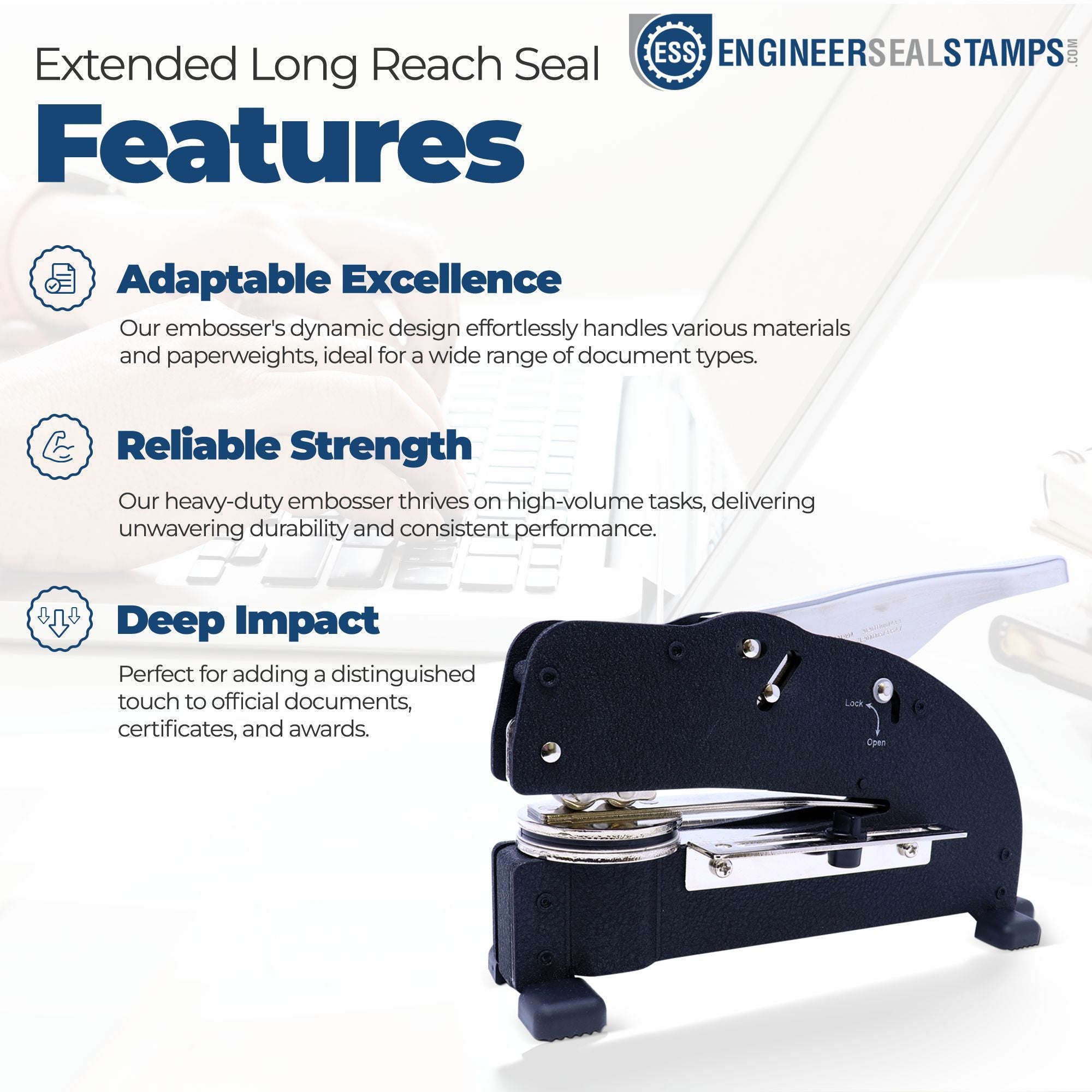 Extended Long Reach Limited Liablity Seal - Engineer Seal Stamps