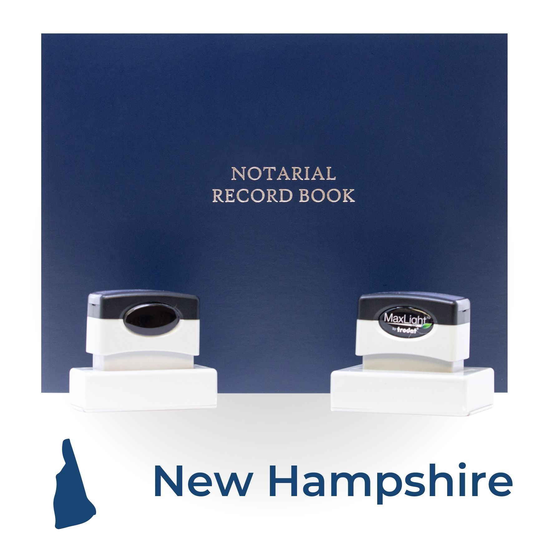 MaxLight Pre-Inked Notary Stamp Package for New Hampshire - Engineer Seal Stamps