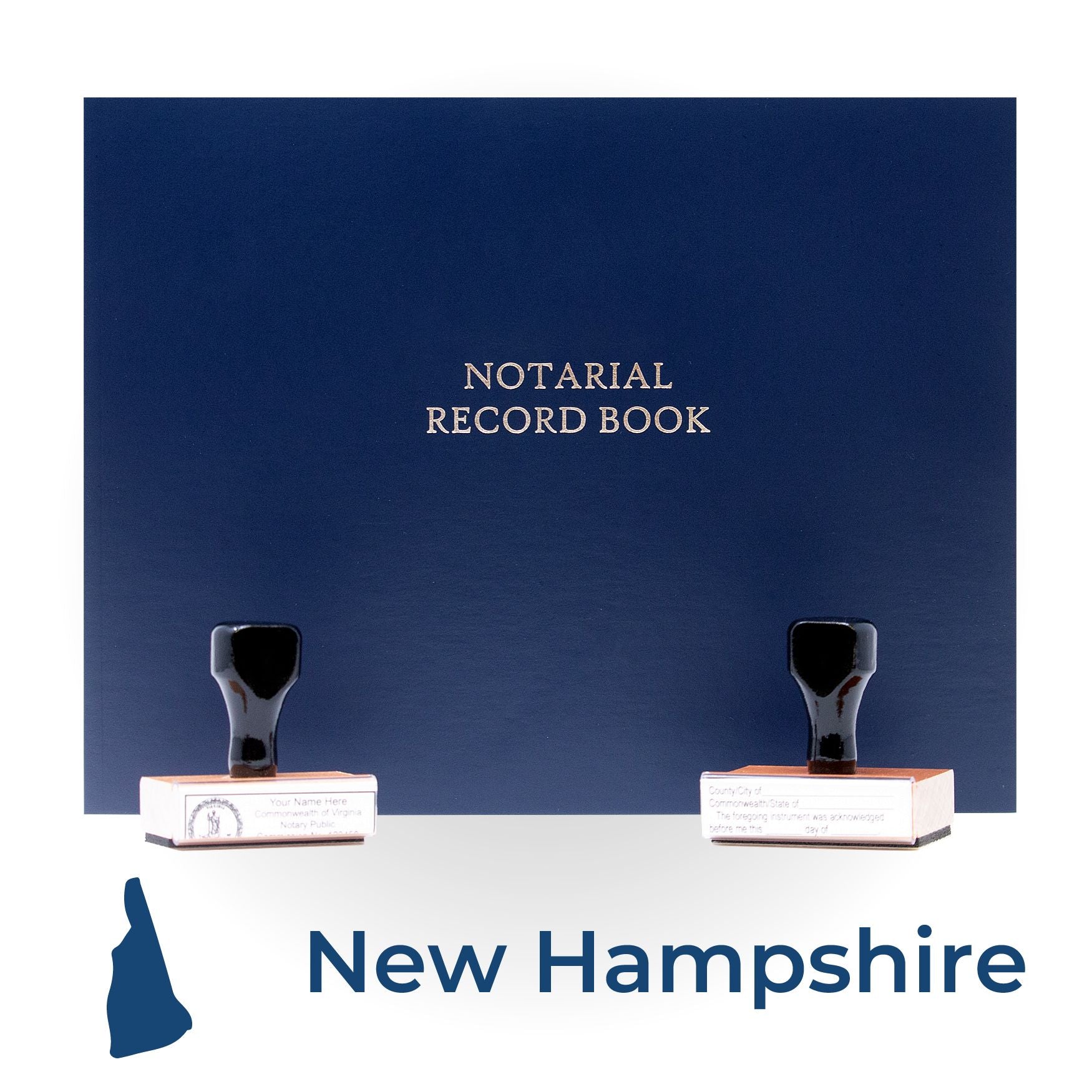New Hampshire Notary Public Kit with Rubber Stamps - Engineer Seal Stamps