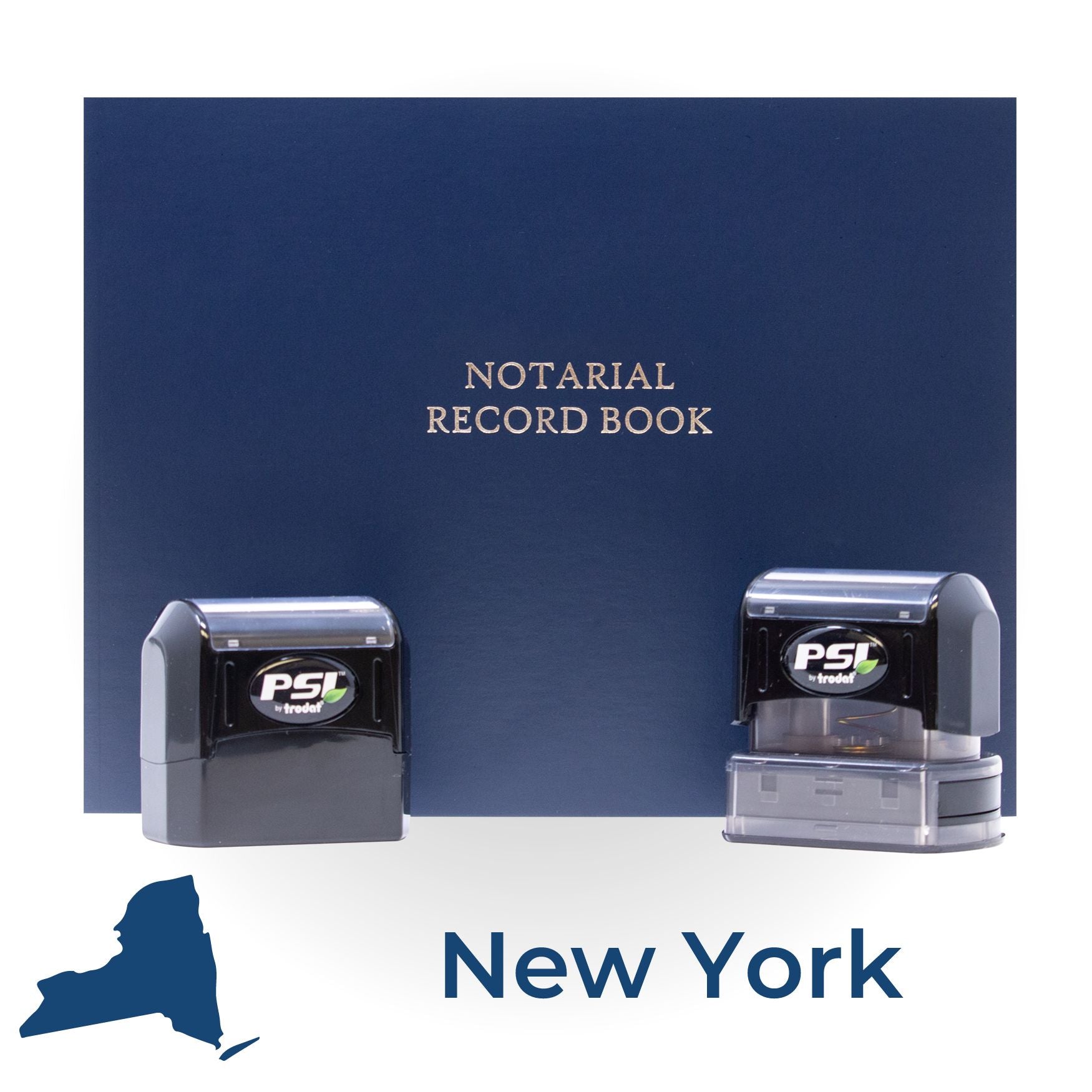 NY Notary Package with PSI Pre-Inked Notary Stamps - Engineer Seal Stamps
