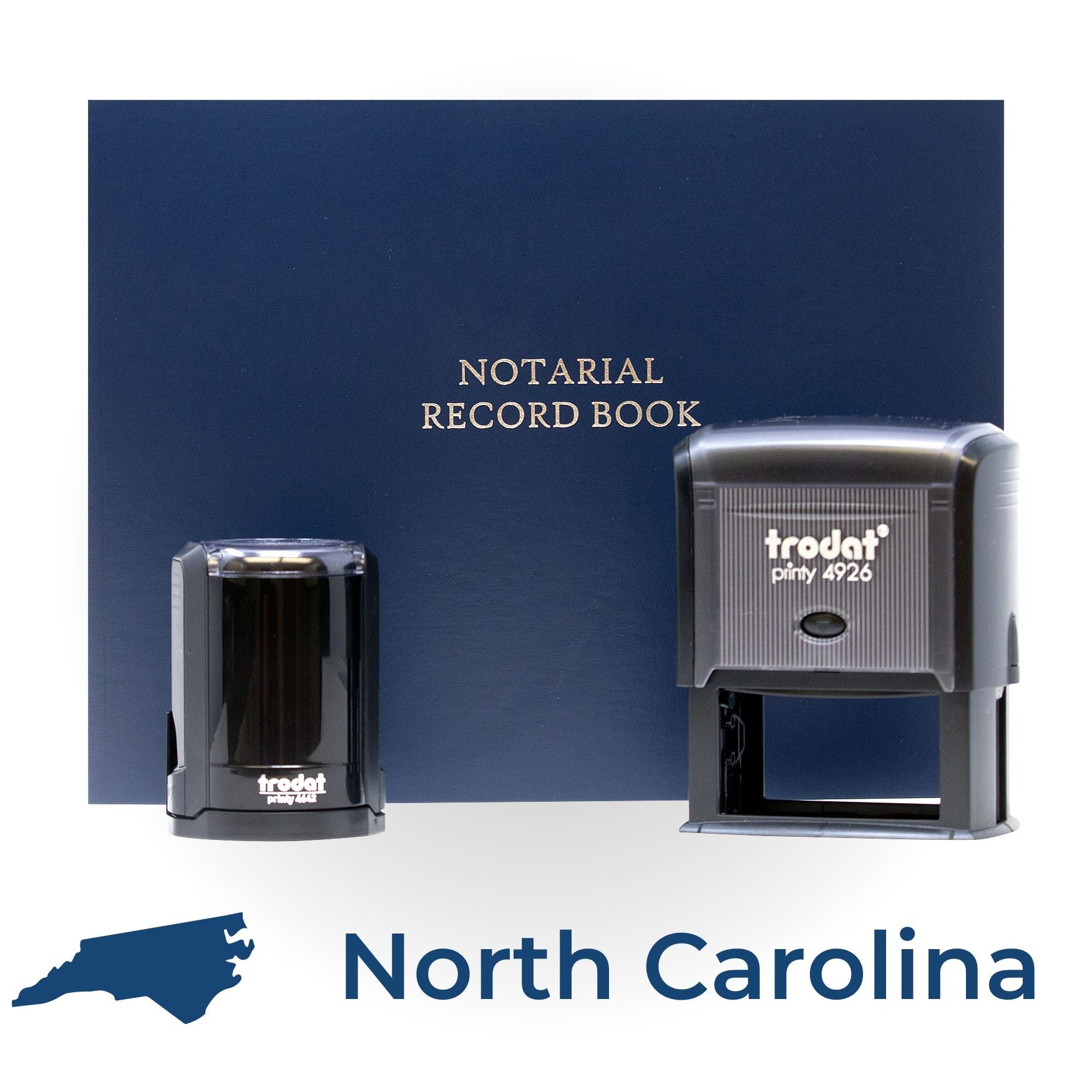 Self Inking Notary Supply Kit for North Carolina - Engineer Seal Stamps