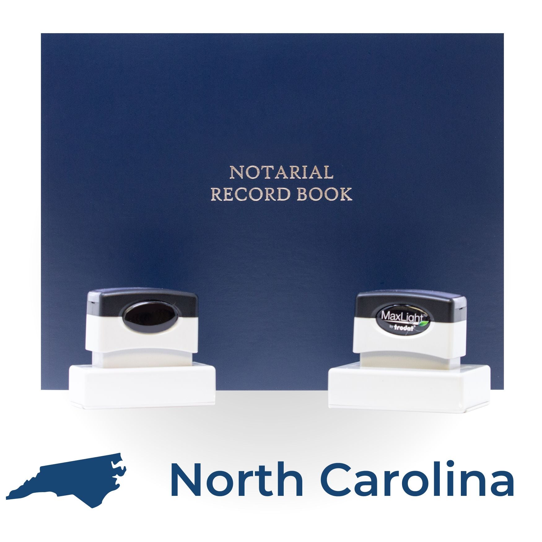 MaxLight Pre-Inked Notary Stamp Package for North Carolina - Engineer Seal Stamps