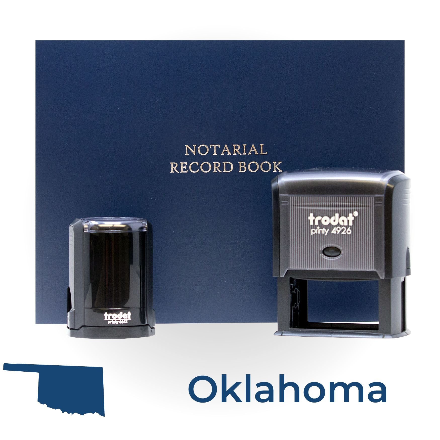 Self Inking Notary Supply Kit for Oklahoma - Engineer Seal Stamps