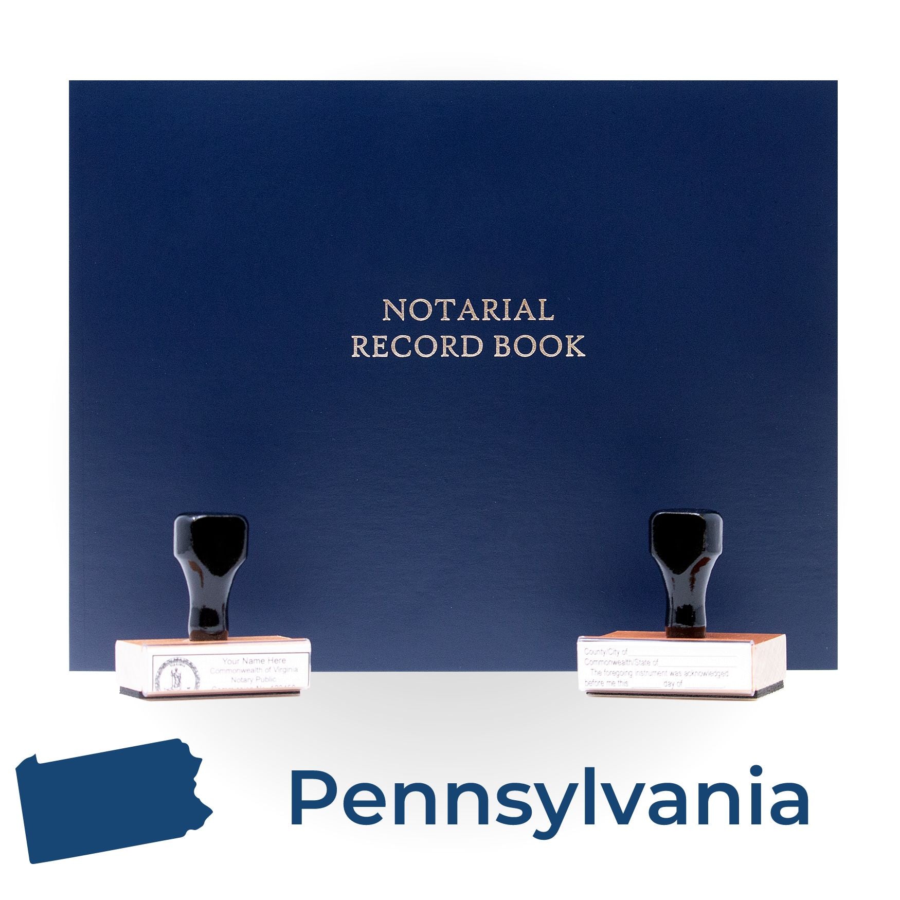 Pennsylvania Notary Public Kit with Rubber Stamps - Engineer Seal Stamps
