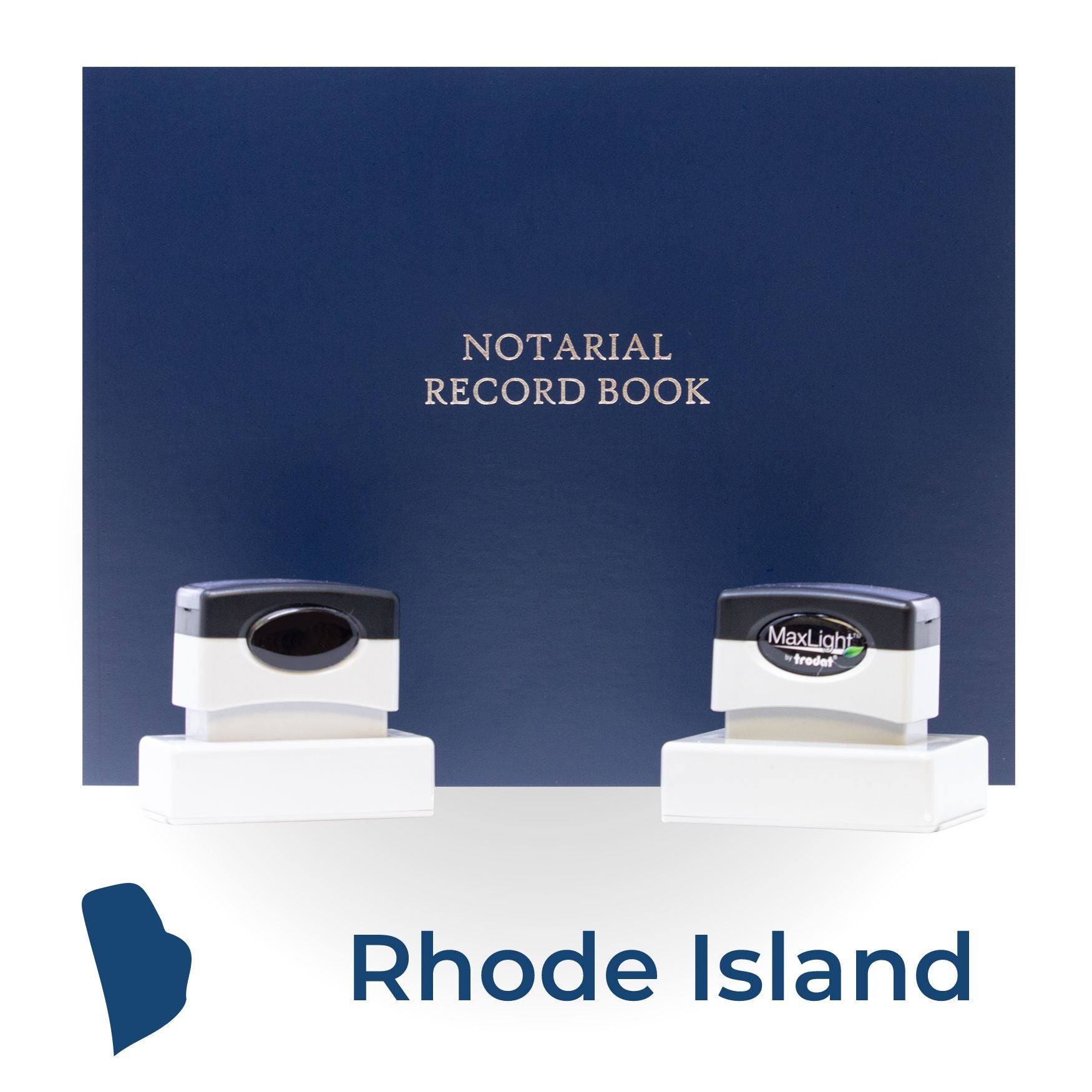 MaxLight Pre-Inked Notary Stamp Package for Rhode Island - Engineer Seal Stamps