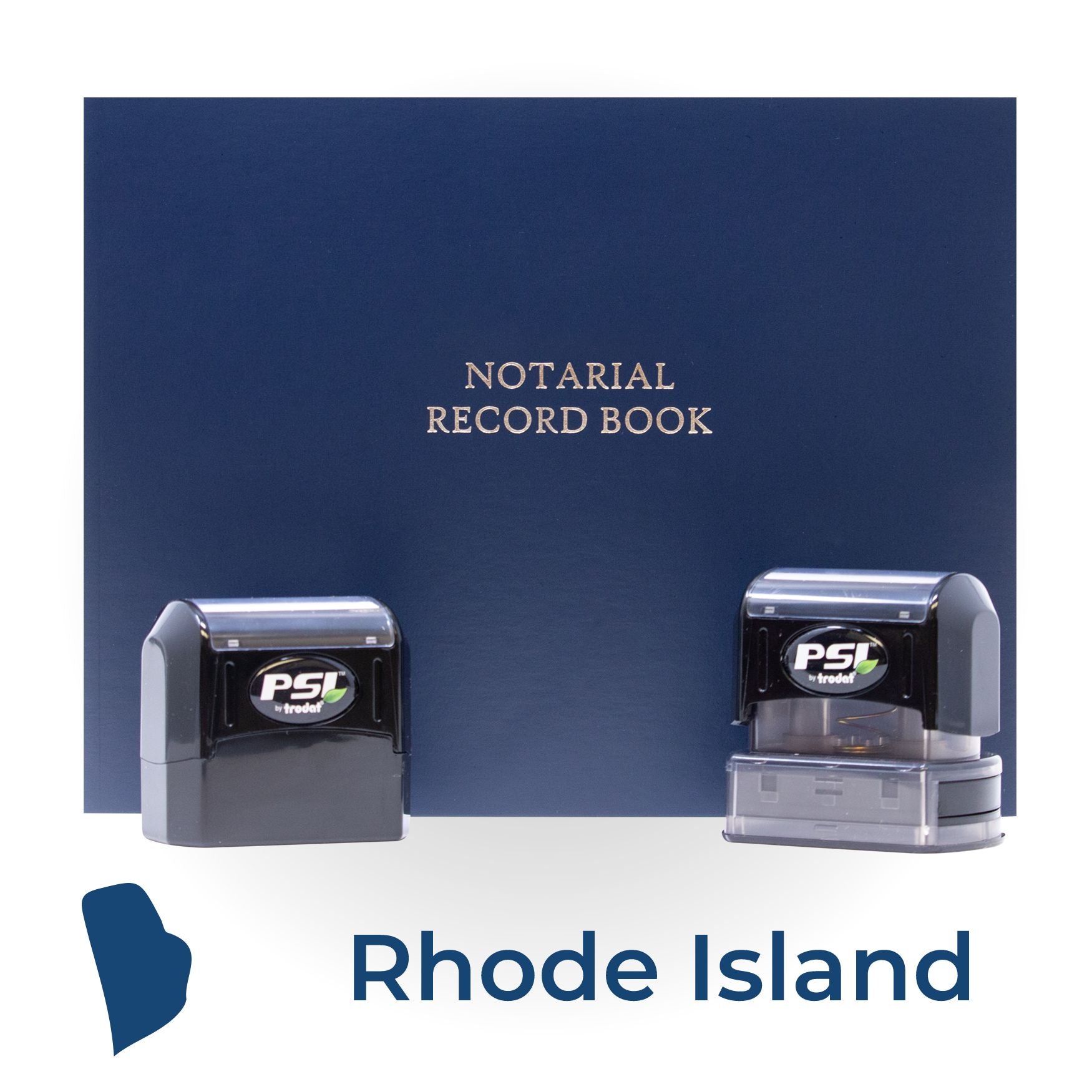 RI Notary Package with PSI Pre-Inked Notary Stamps - Engineer Seal Stamps