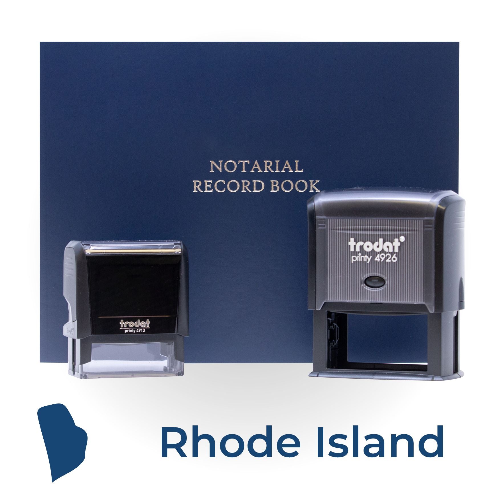 Rhode Island Self Inking Notary Starter Kit - Engineer Seal Stamps