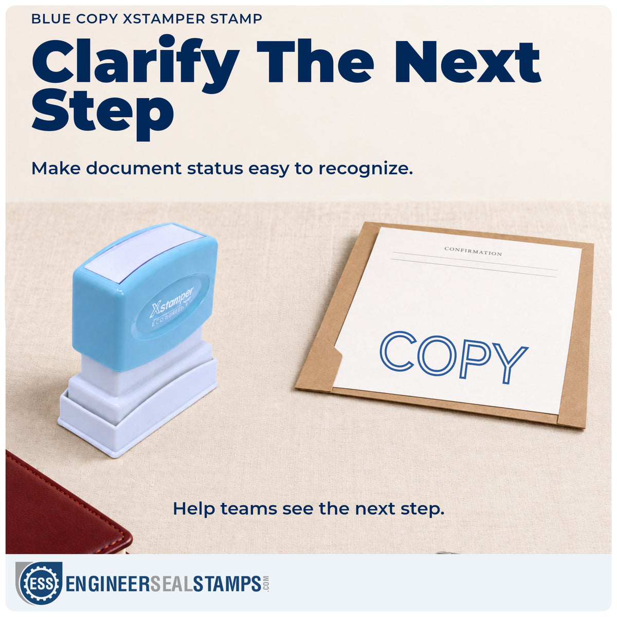 Where the "Copy" imprint fits in an office document workflow