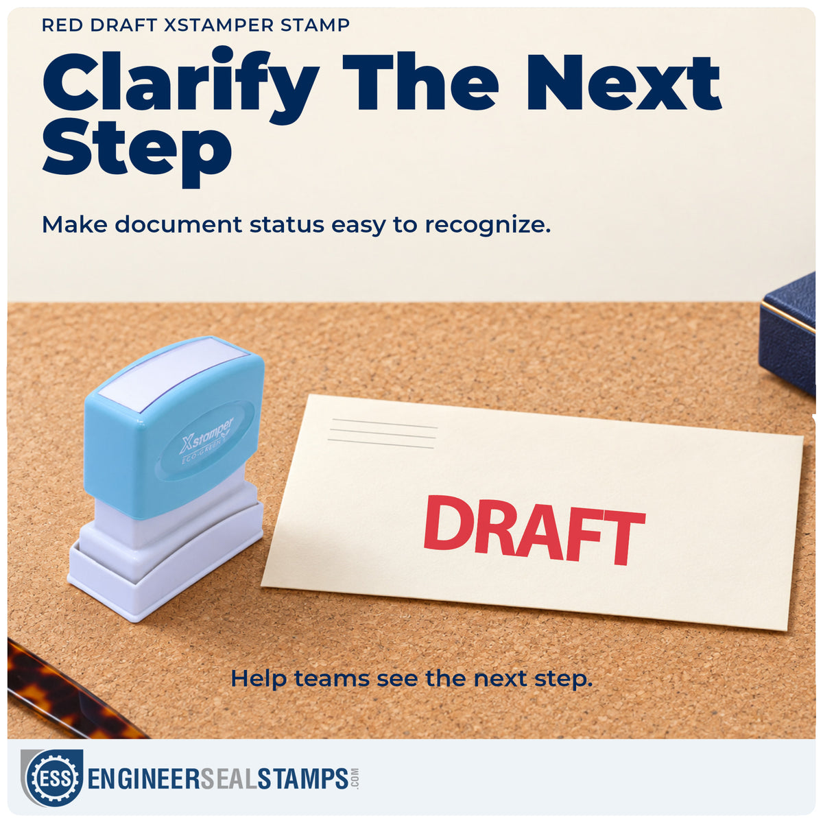 Where the "Draft" imprint fits in an office document workflow