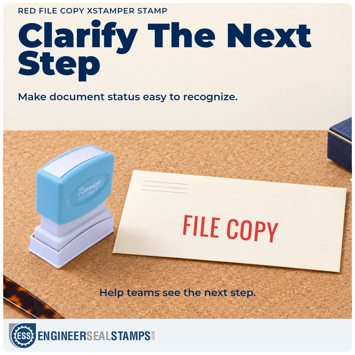 Where the "File copy" imprint fits in an office document workflow