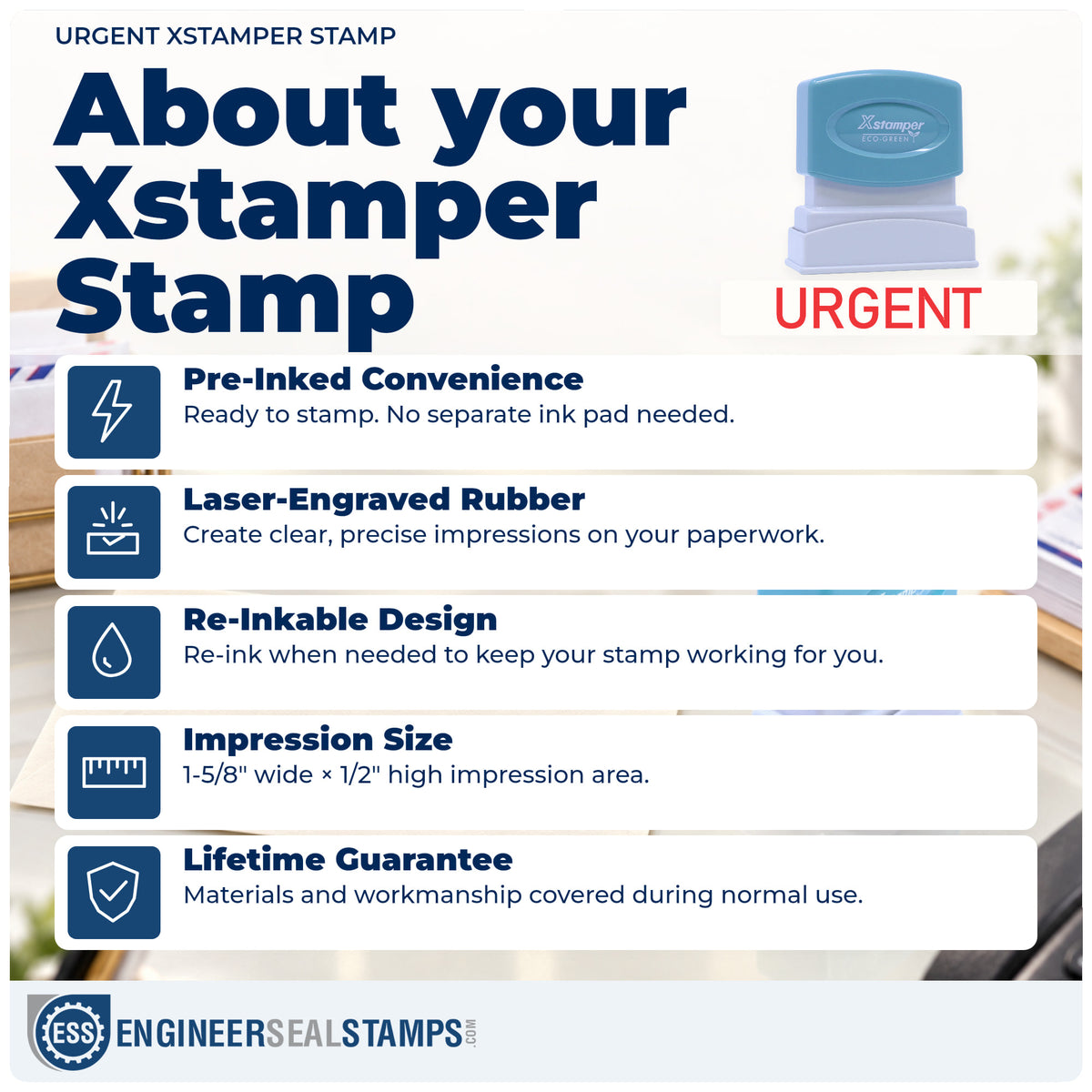 About the "Urgent" Xstamper No. 1103 stamp and how to care for it