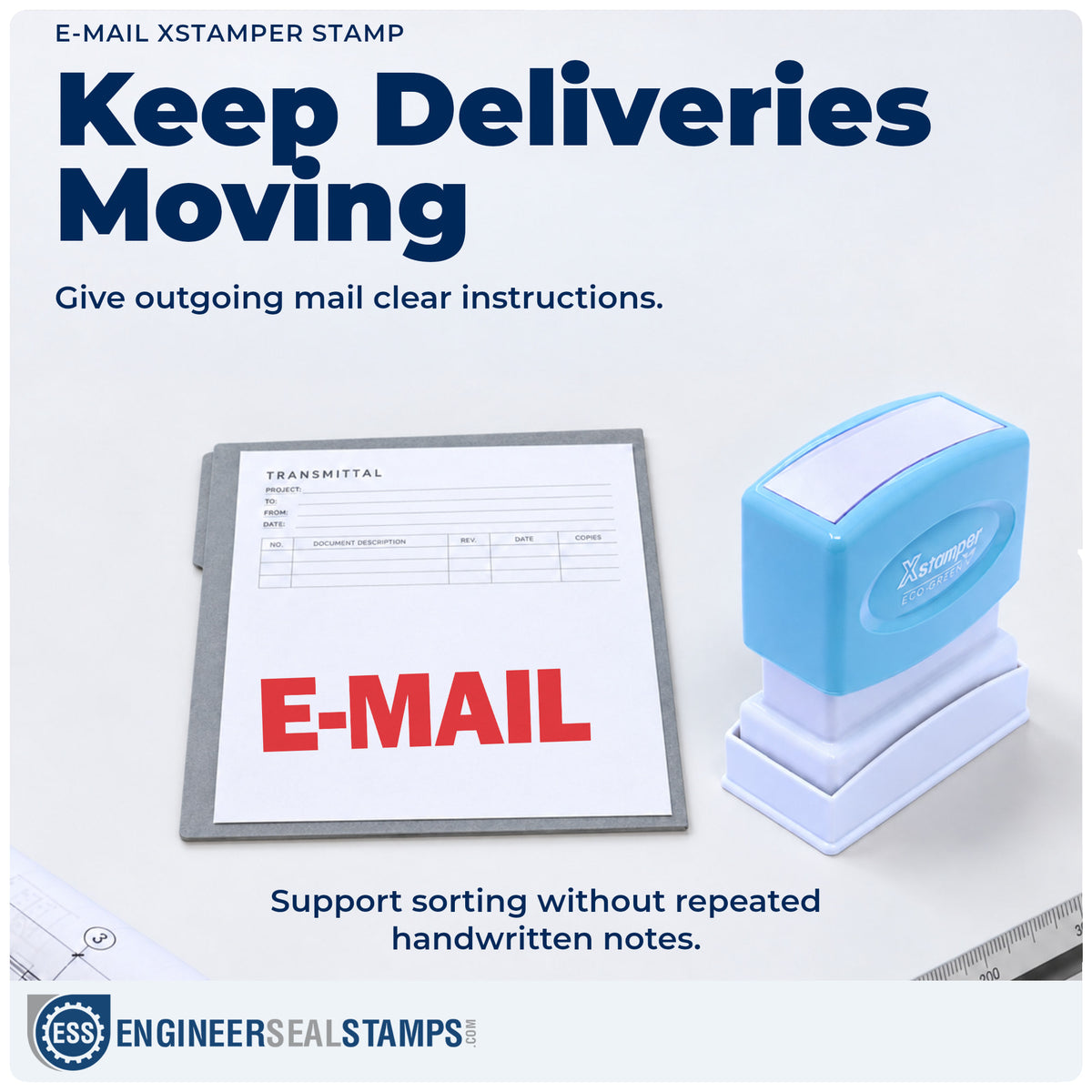 Where the "E-mail" imprint fits in an office document workflow