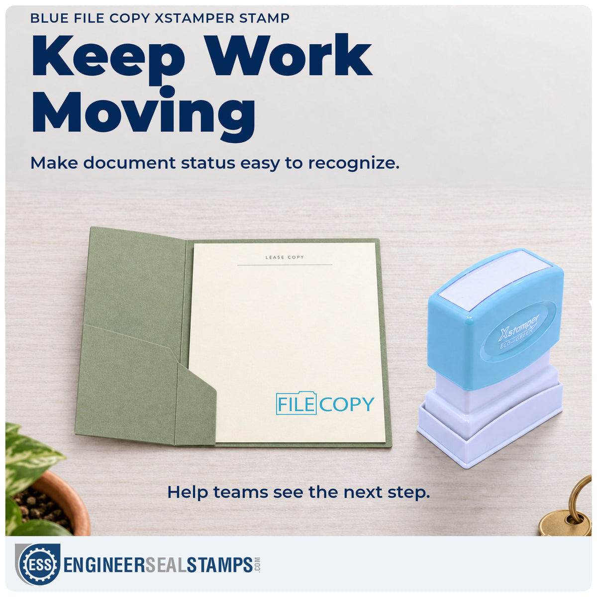 Where the "File copy" imprint fits in an office document workflow