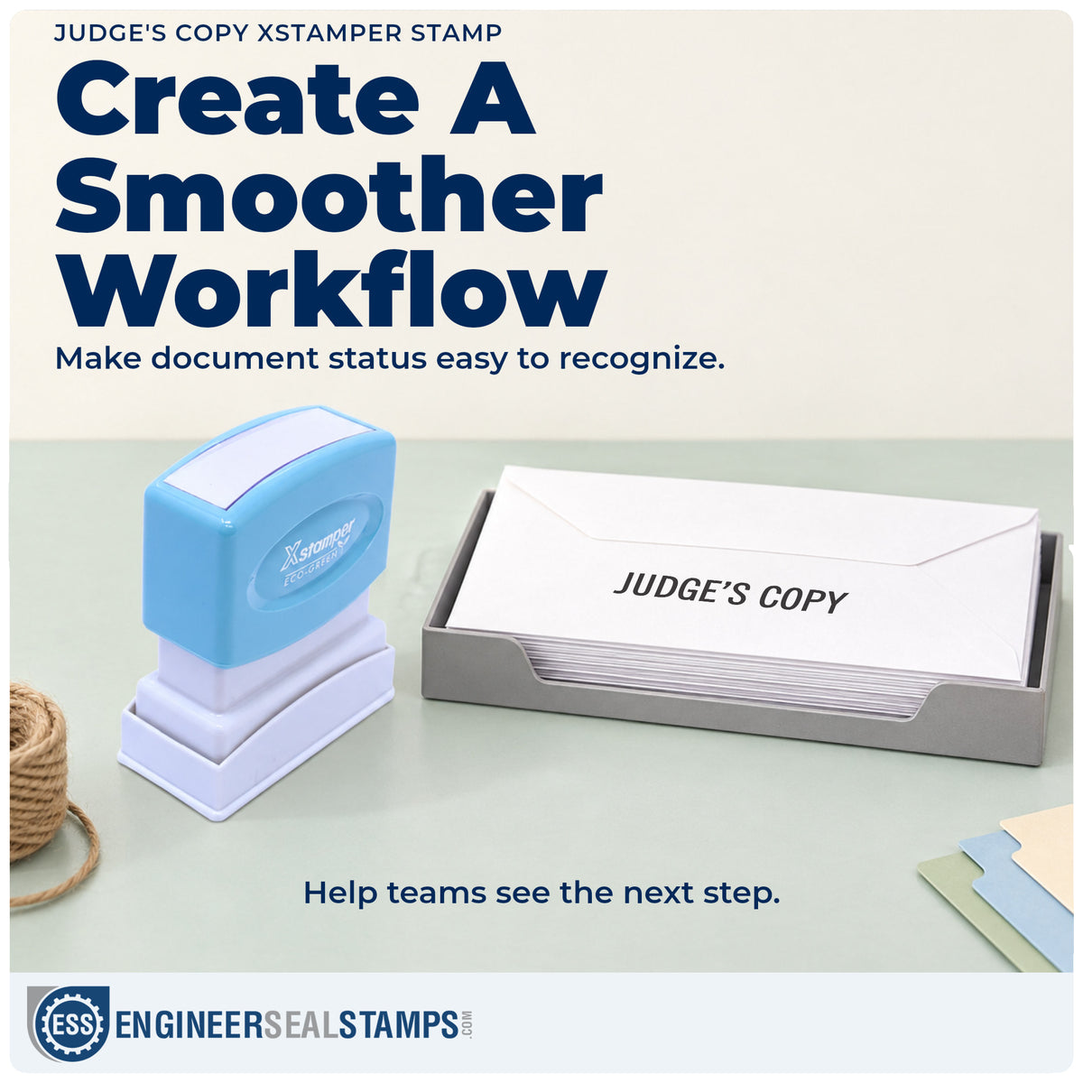 Where the "Judge's copy" imprint fits in an office document workflow