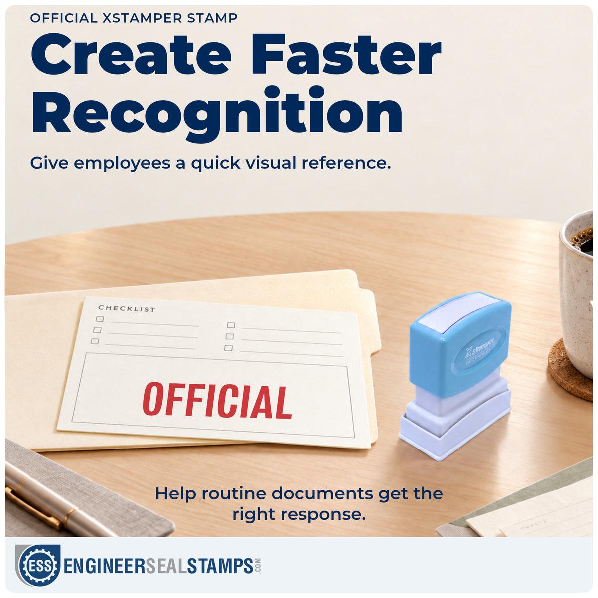 Where the "Official" imprint fits in an office document workflow