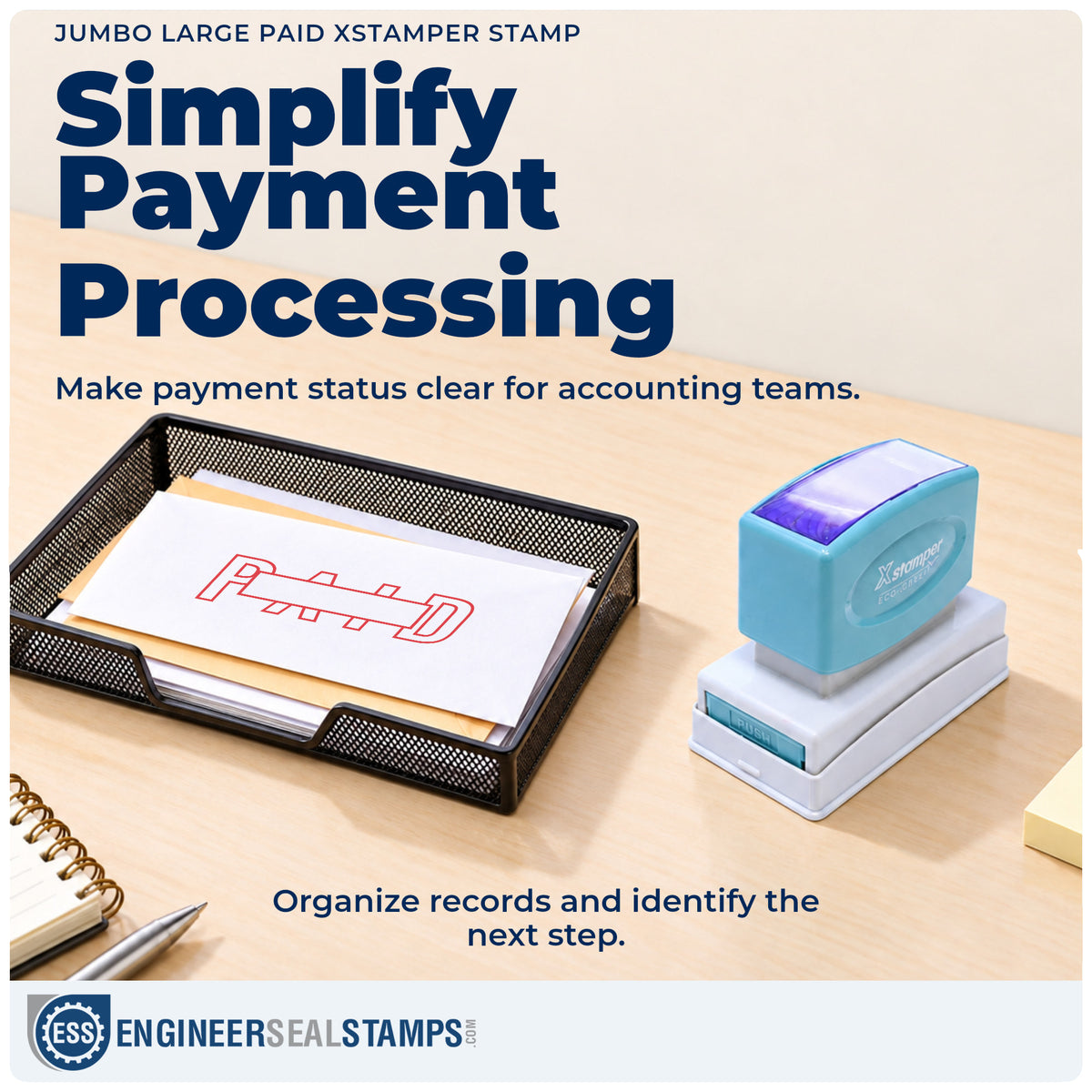 Where the "Paid" imprint fits in an office document workflow