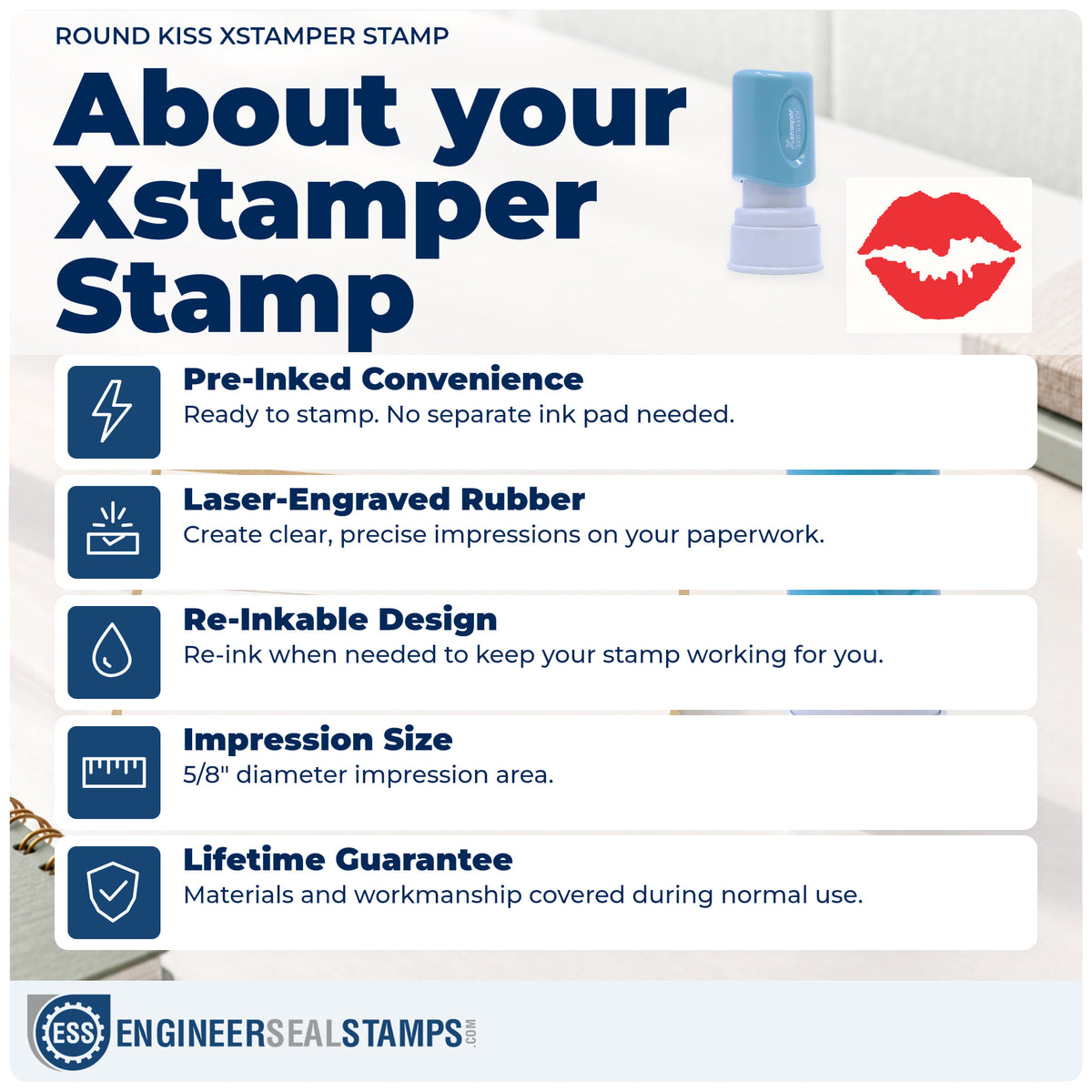About the "Kiss" Xstamper No. 11307 stamp and how to care for it