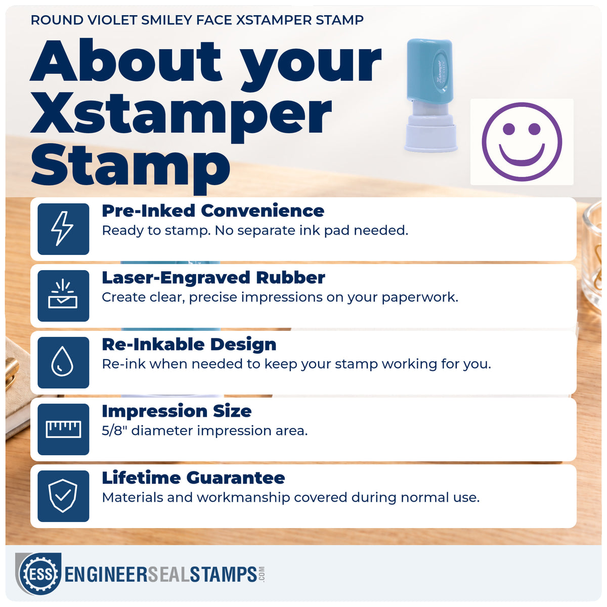 About the "Smiley face" Xstamper No. 11420 stamp and how to care for it