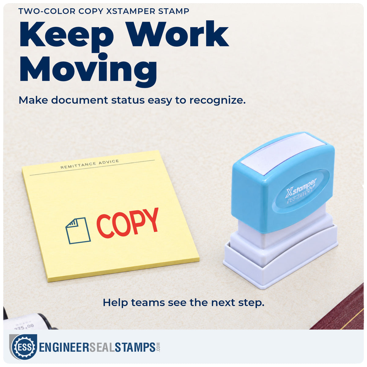 Where the "Copy" imprint fits in an office document workflow