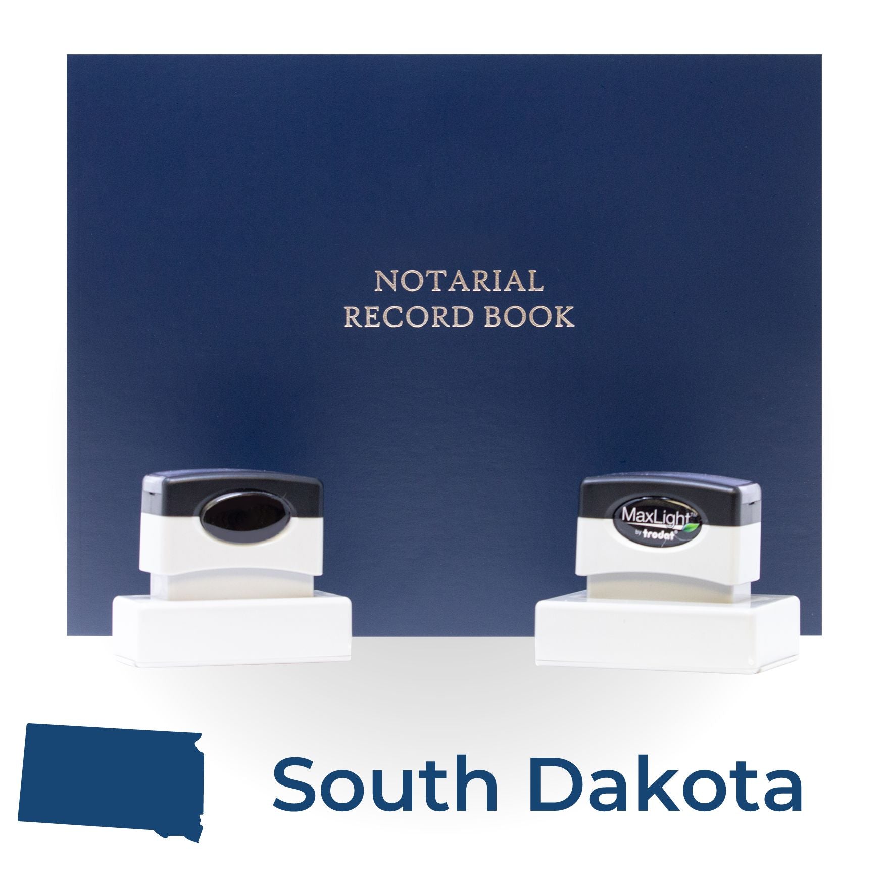 MaxLight Pre-Inked Notary Stamp Package for South Dakota - Engineer Seal Stamps