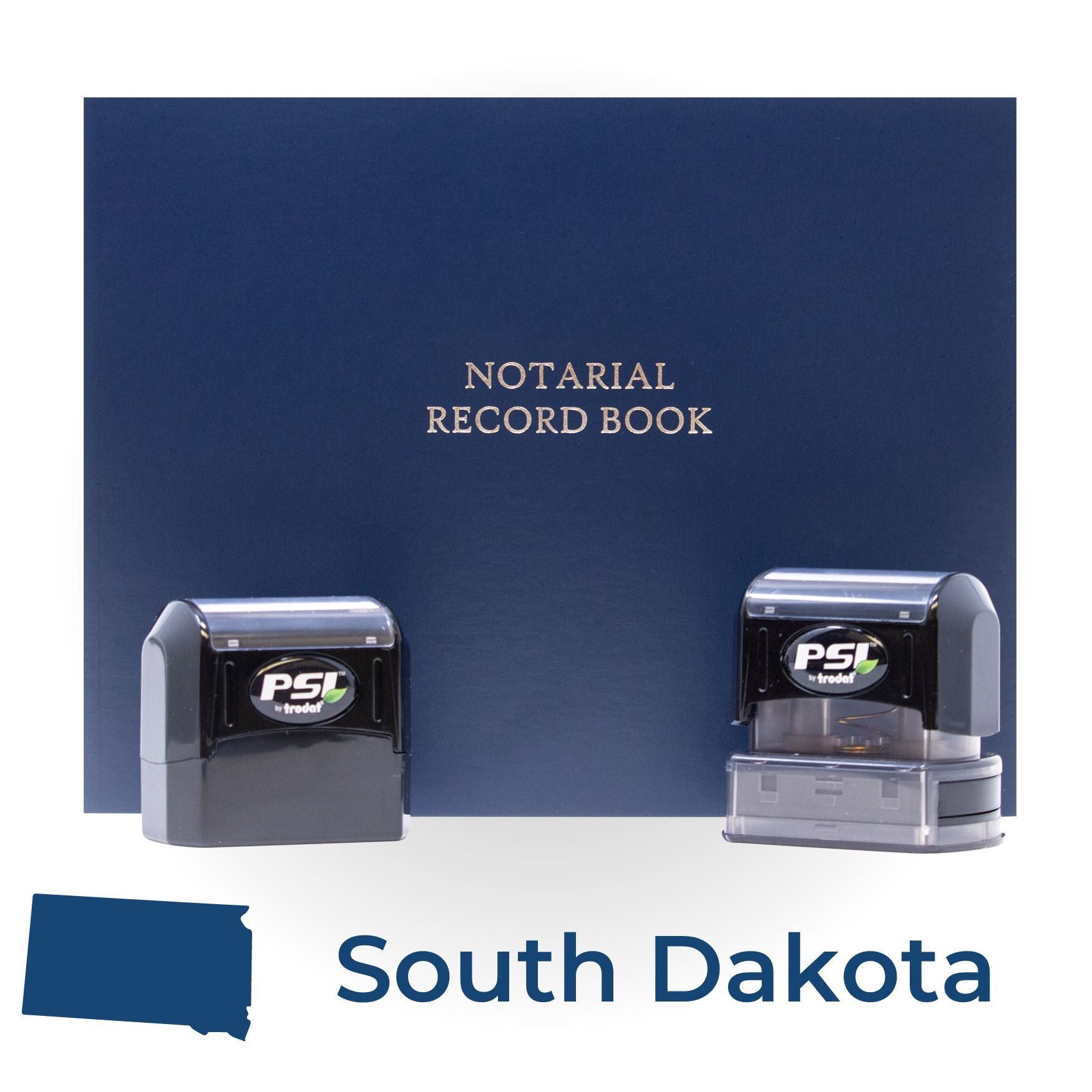 SD Notary Package with PSI Pre-Inked Notary Stamps - Engineer Seal Stamps