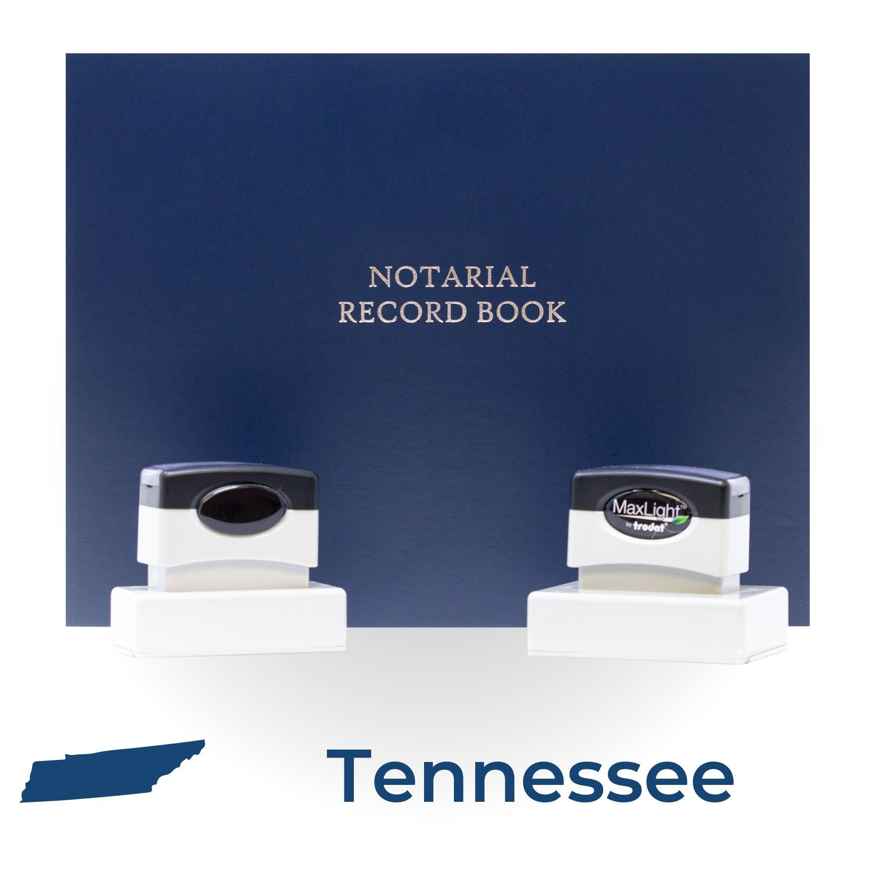 MaxLight Pre-Inked Notary Stamp Package for Tennessee - Engineer Seal Stamps