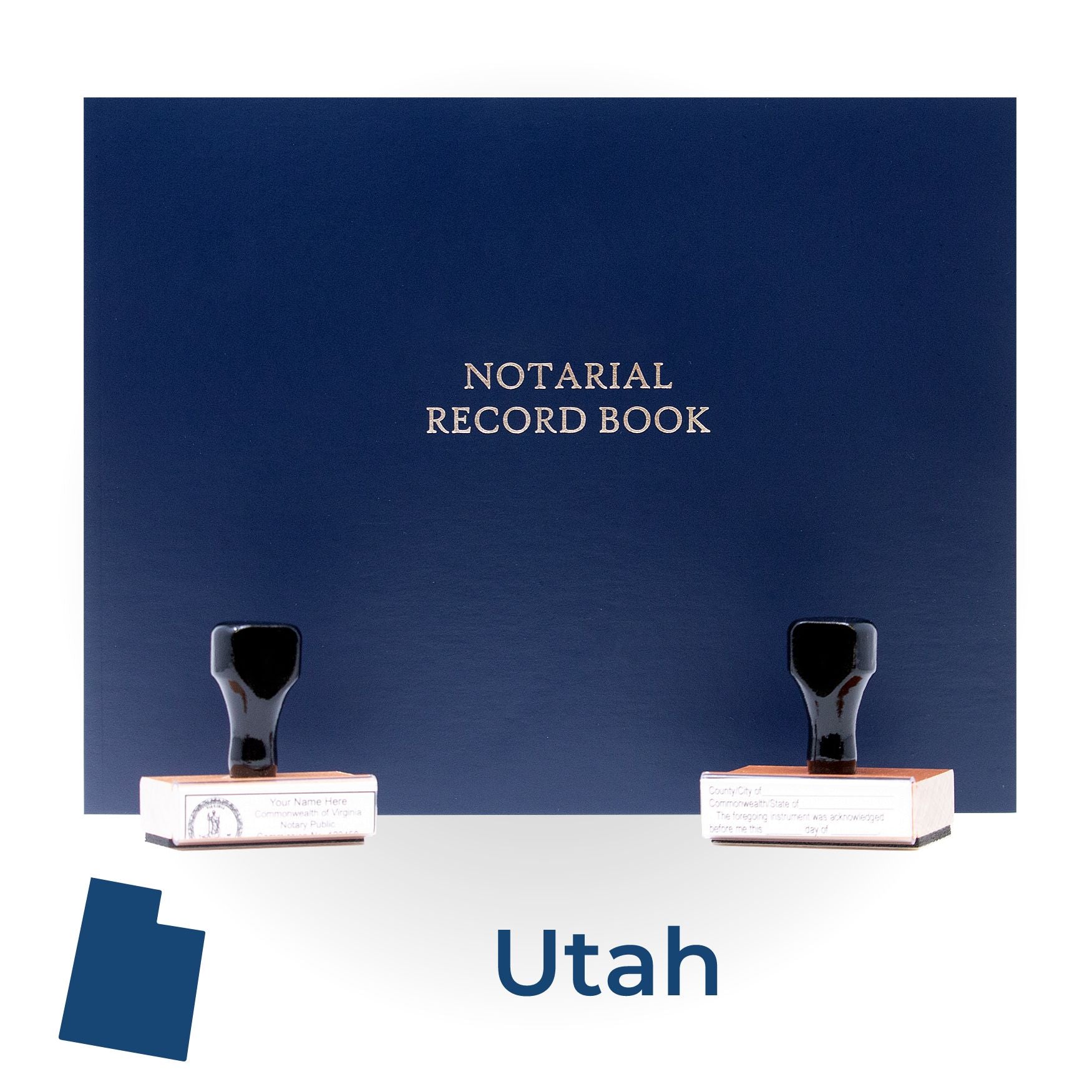 Utah Notary Public Kit with Rubber Stamps - Engineer Seal Stamps