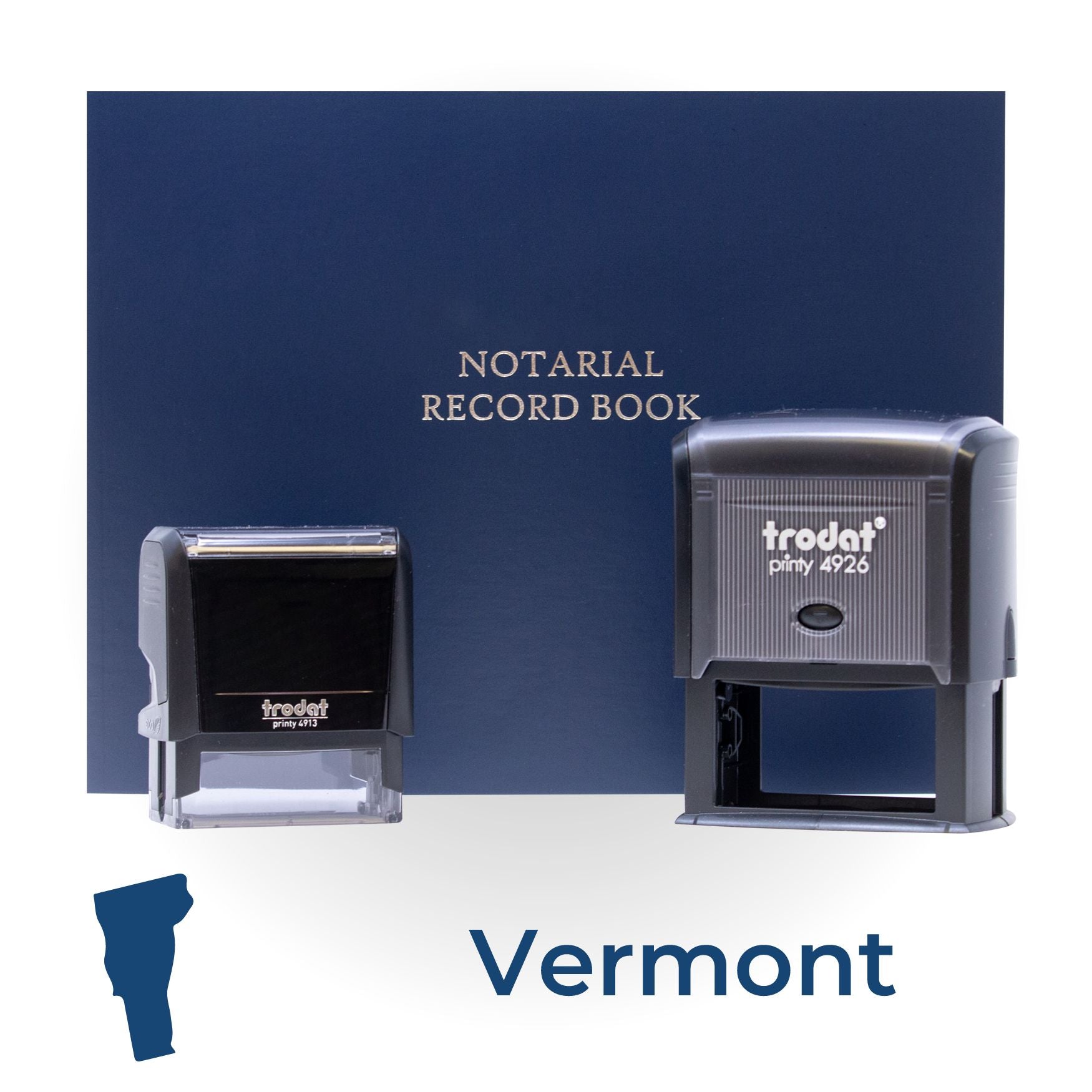 Vermont Self Inking Notary Starter Kit - Engineer Seal Stamps