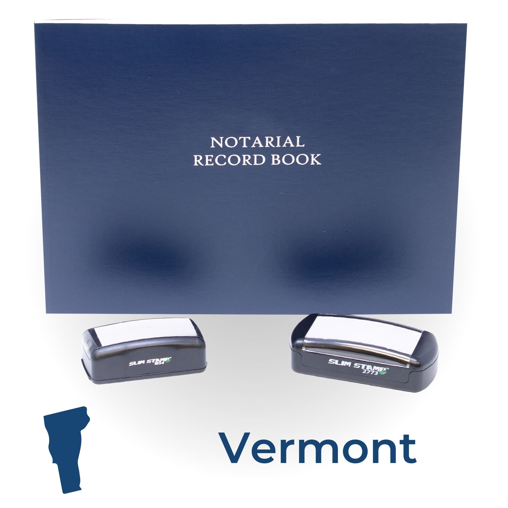 Vermont Notary Kit with Notary Slim Stamps - Engineer Seal Stamps