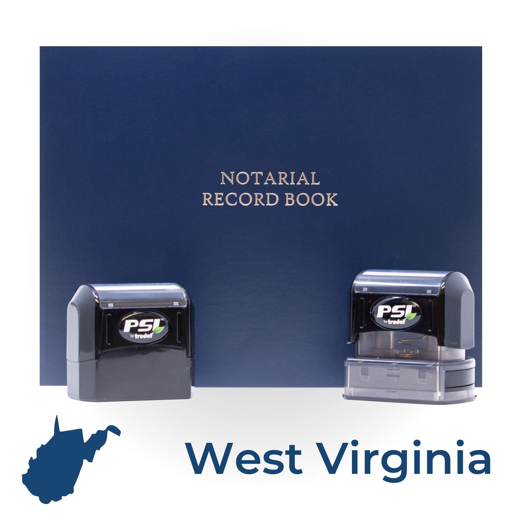 WV Notary Package with PSI Pre-Inked Notary Stamps - Engineer Seal Stamps