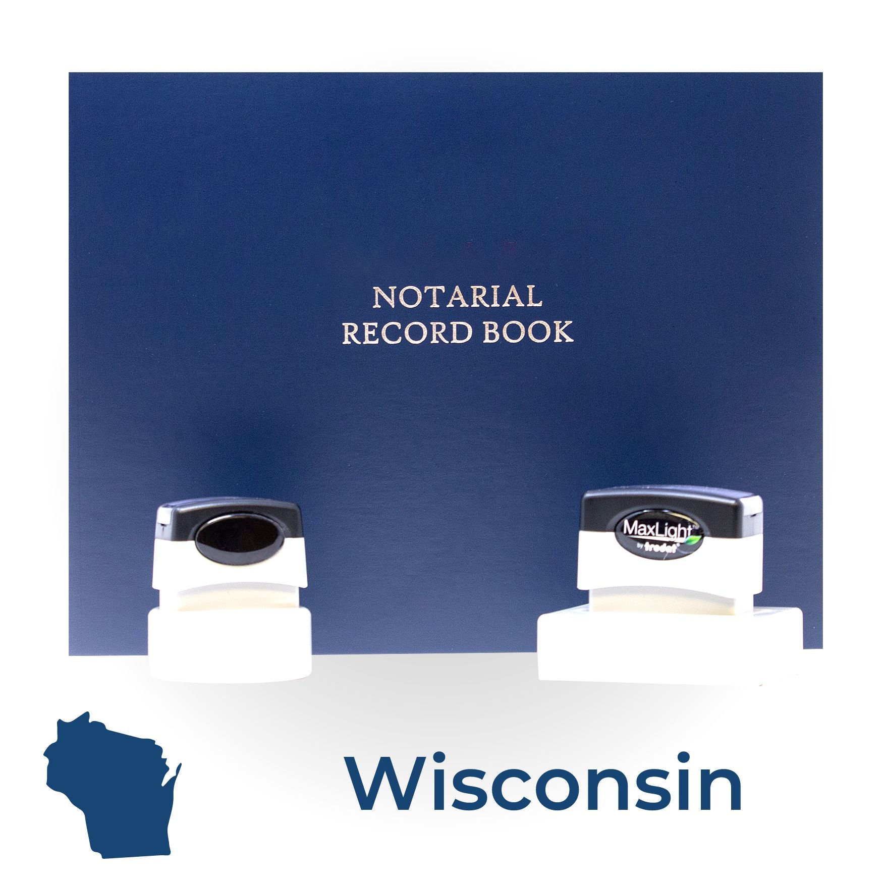 MaxLight Notary Stamp Kit for Wisconsin - Engineer Seal Stamps