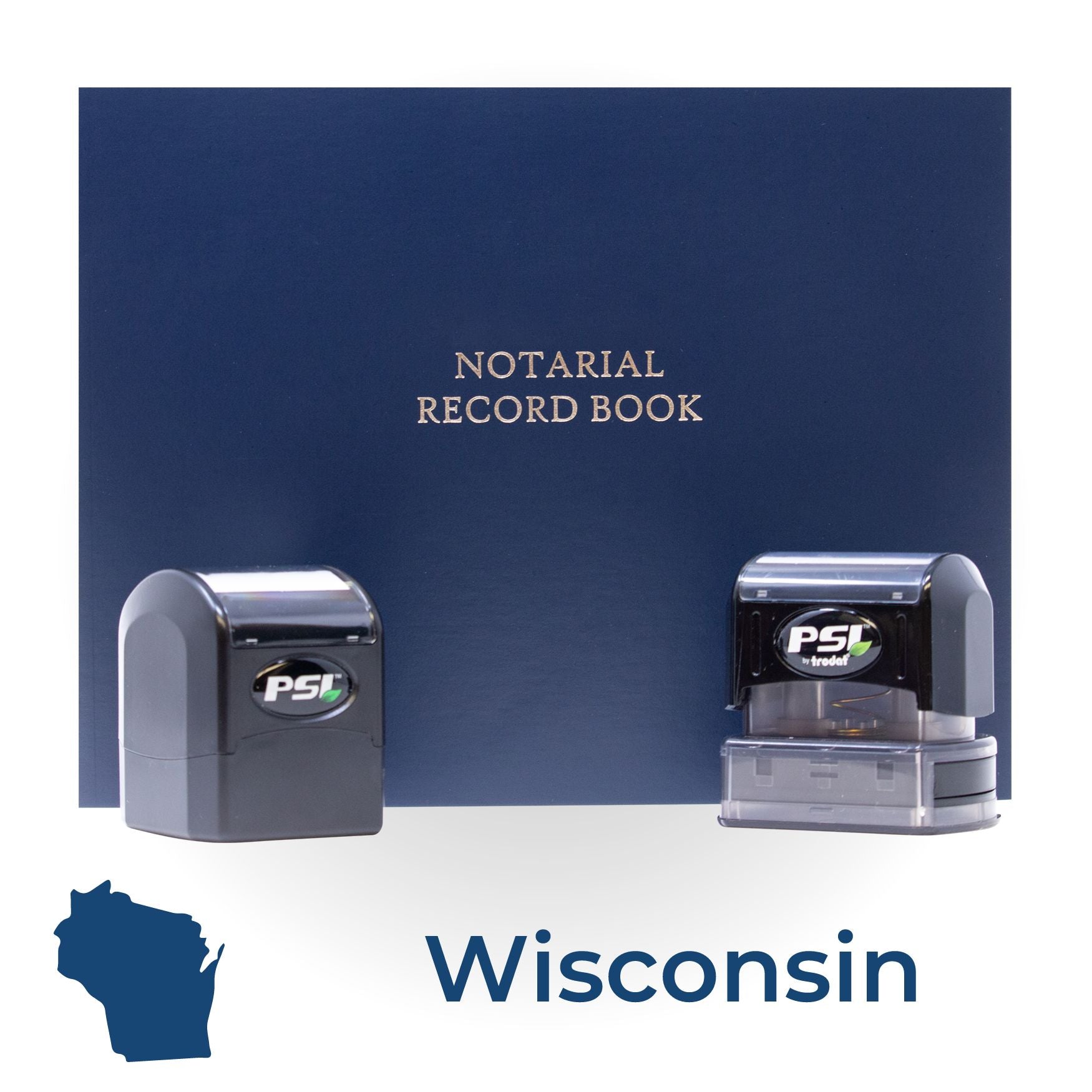 Wisconsin Notary Public Kit with PSI Notary Stamps - Engineer Seal Stamps