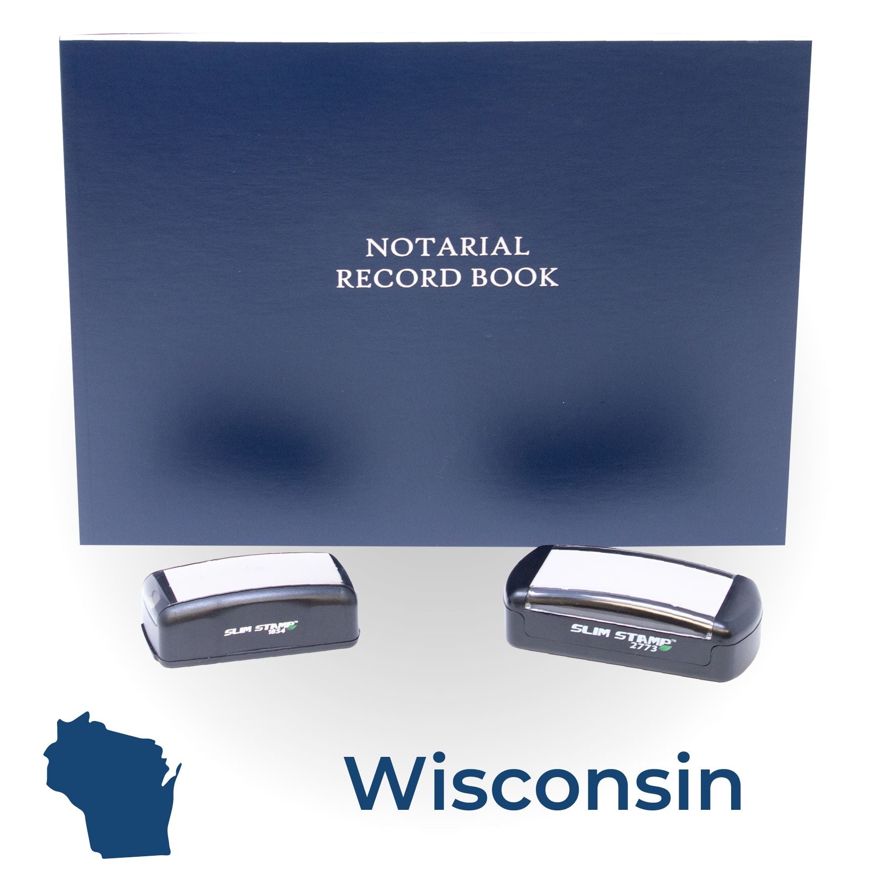 Wisconsin Notary Kit with Notary Slim Stamps - Engineer Seal Stamps