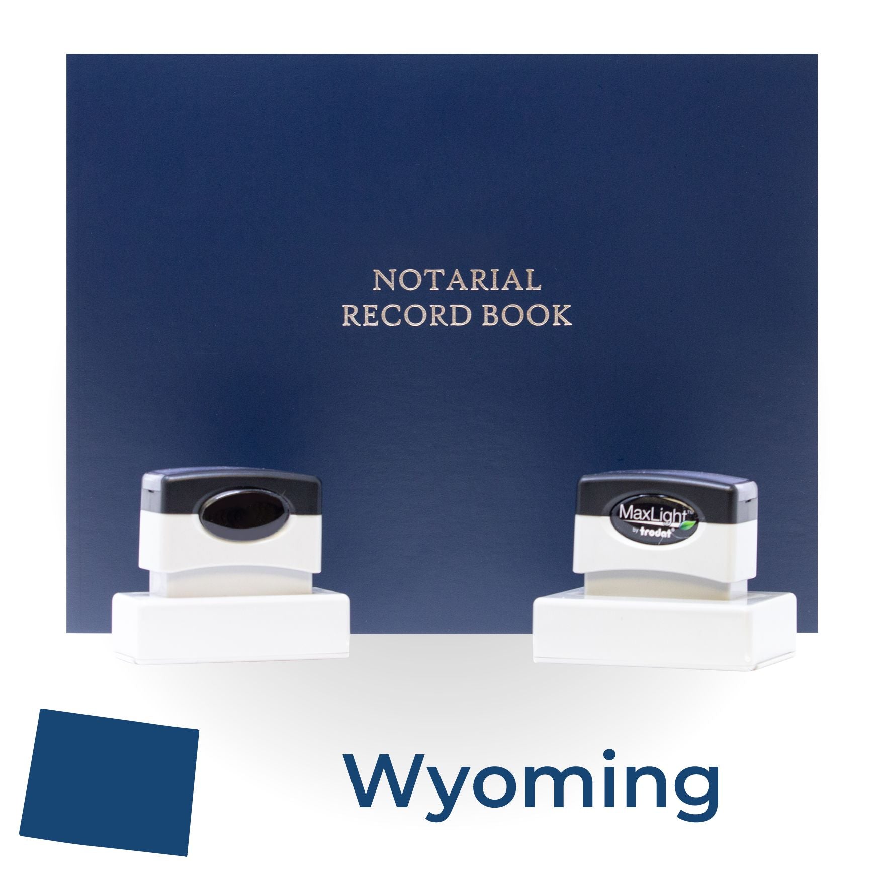 MaxLight Pre-Inked Notary Stamp Package for Wyoming - Engineer Seal Stamps