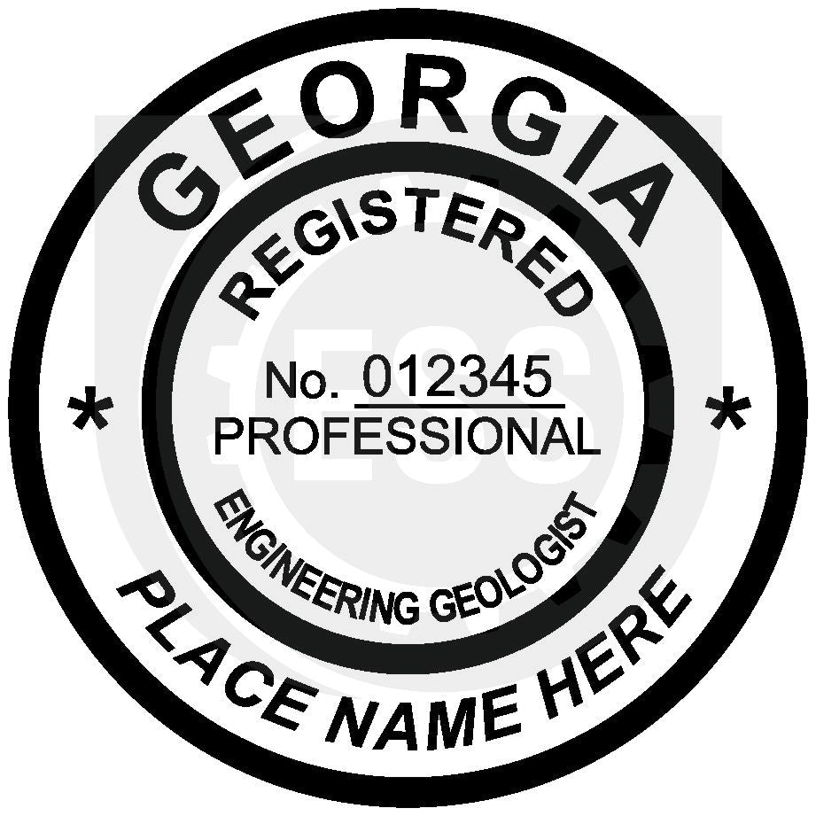 Georgia Engineering Geologist Seal Setup