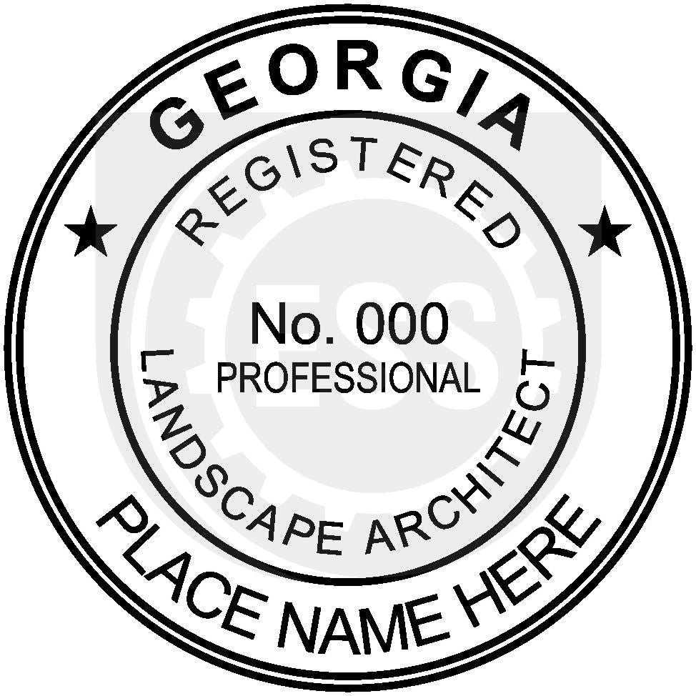 Georgia Landscape Architect Seal Setup