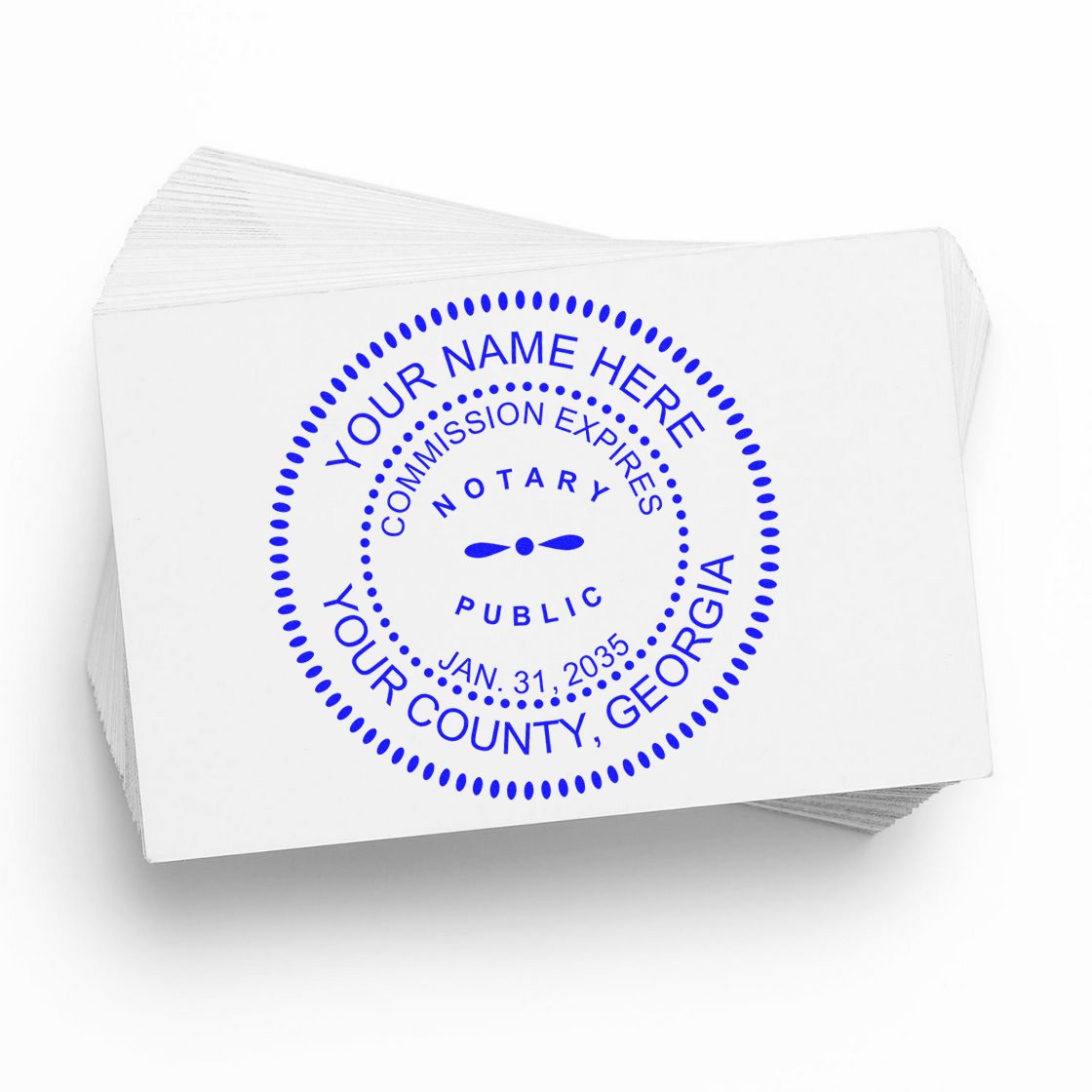 Self Inking Notary Supply Kit for Georgia - Engineer Seal Stamps