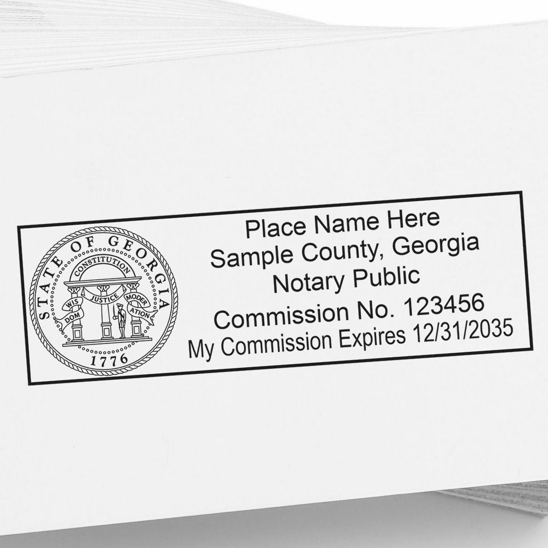Georgia Notary Public Kit with Rubber Stamps - Engineer Seal Stamps