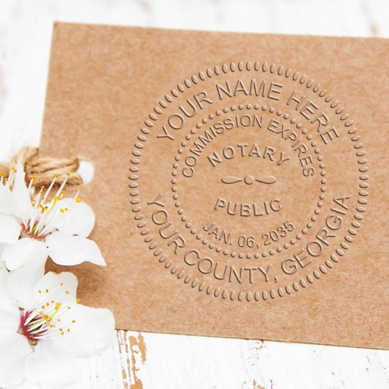 Notary Seal GA and Notary Stamp Georgia Bundle Kit - Engineer Seal Stamps