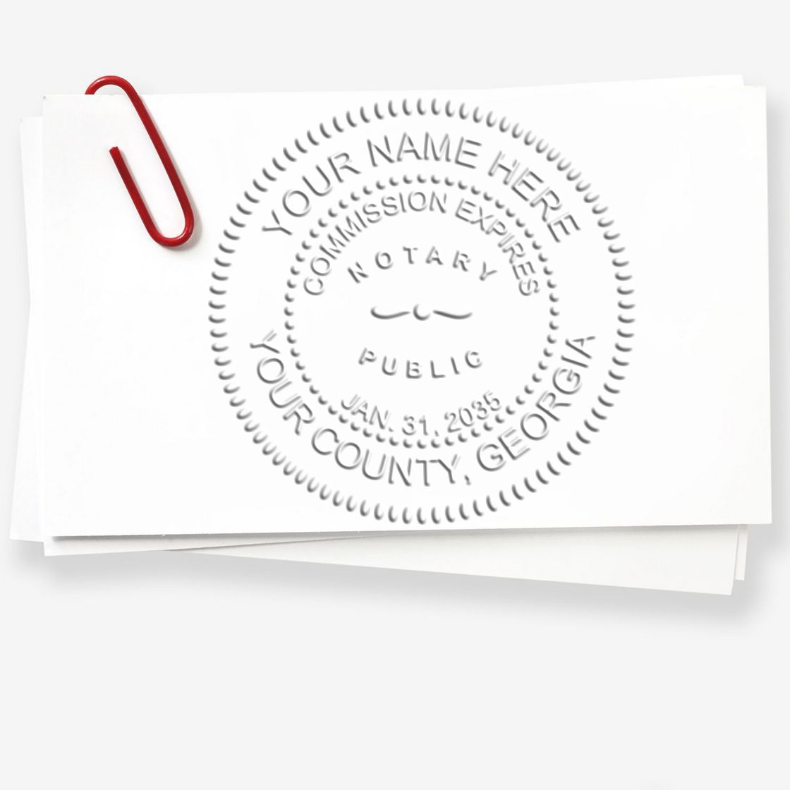 Notary Stamp and Seal Bundle Kit Georgia - Engineer Seal Stamps
