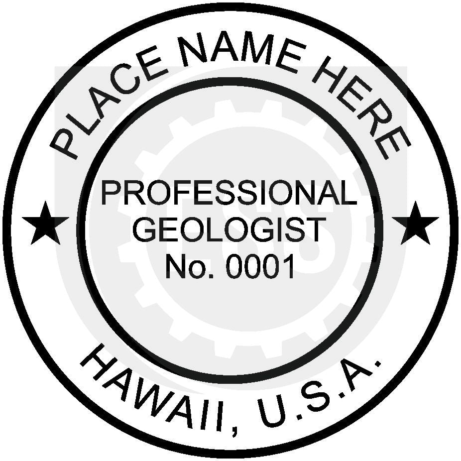 Hawaii Geologist Seal Setup