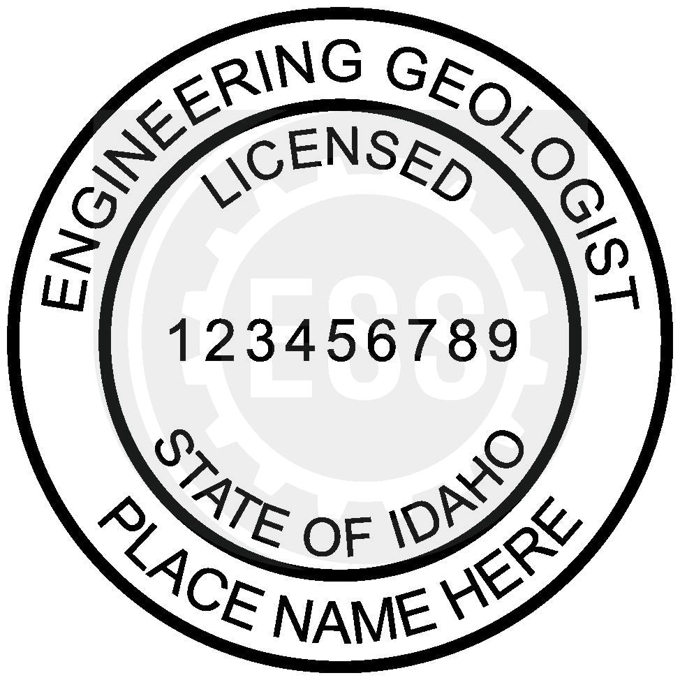 Idaho Engineering Geologist Seal Setup