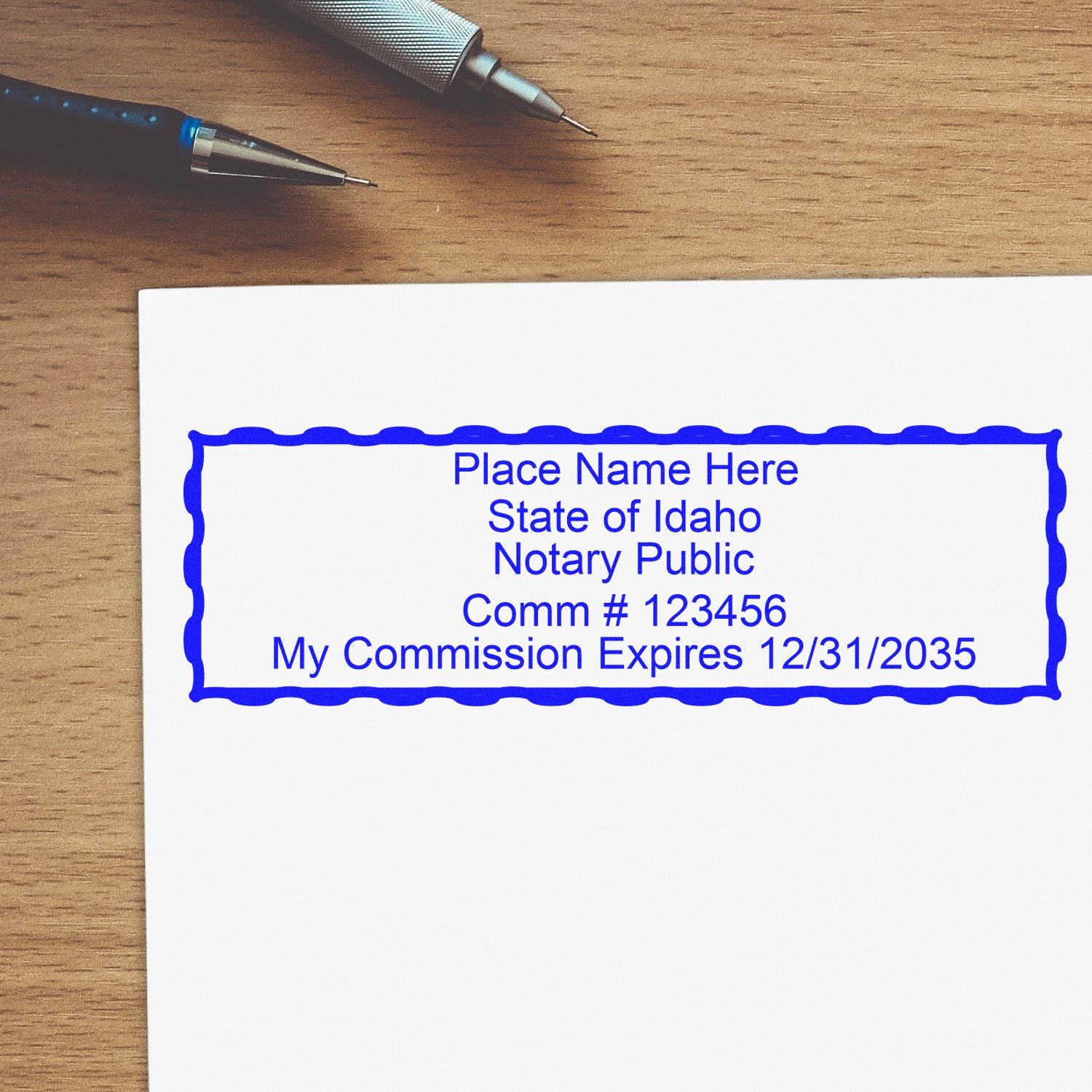 Idaho Notary Public Kit with Rubber Stamps - Engineer Seal Stamps