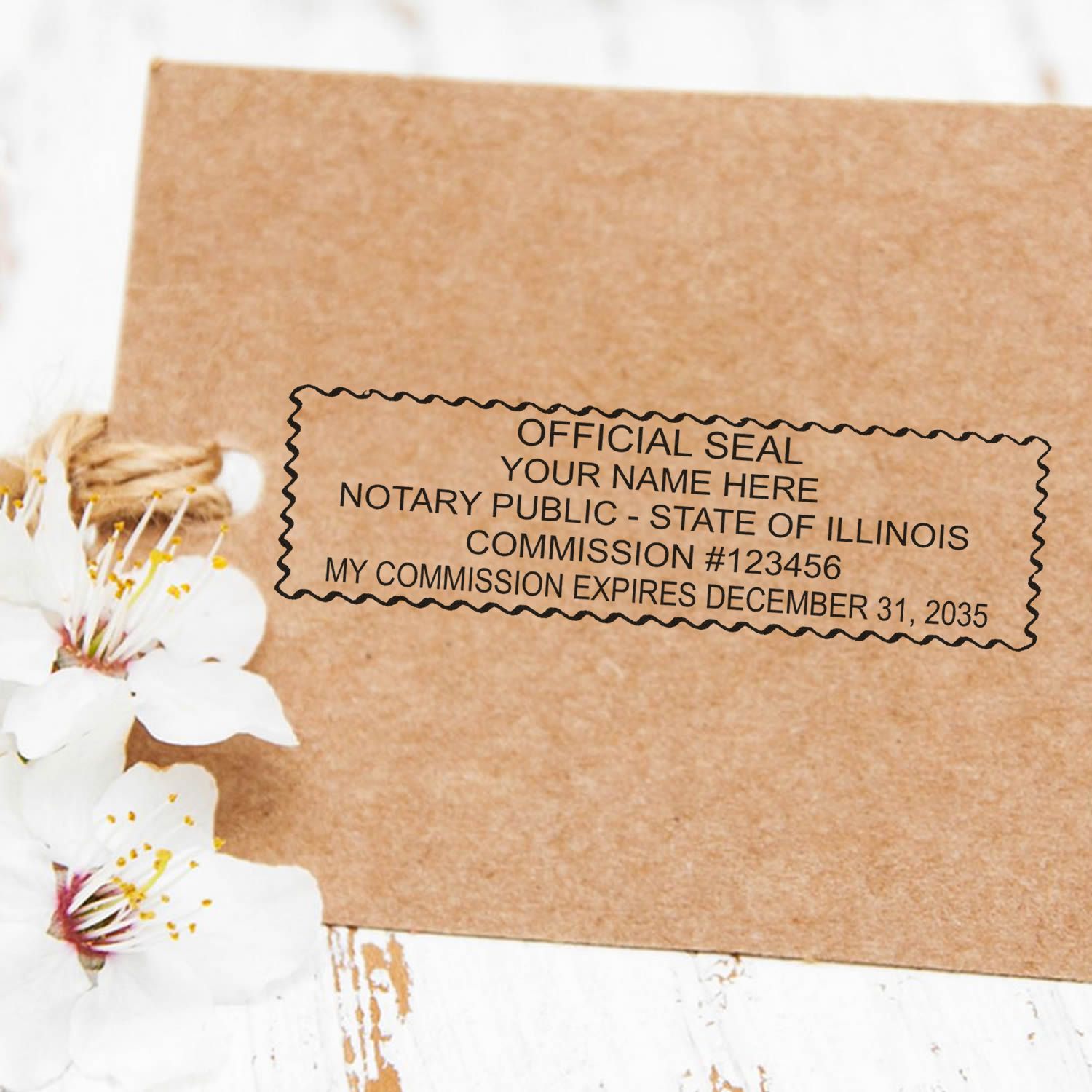 IL Notary Kit with Slim Stamps - Engineer Seal Stamps