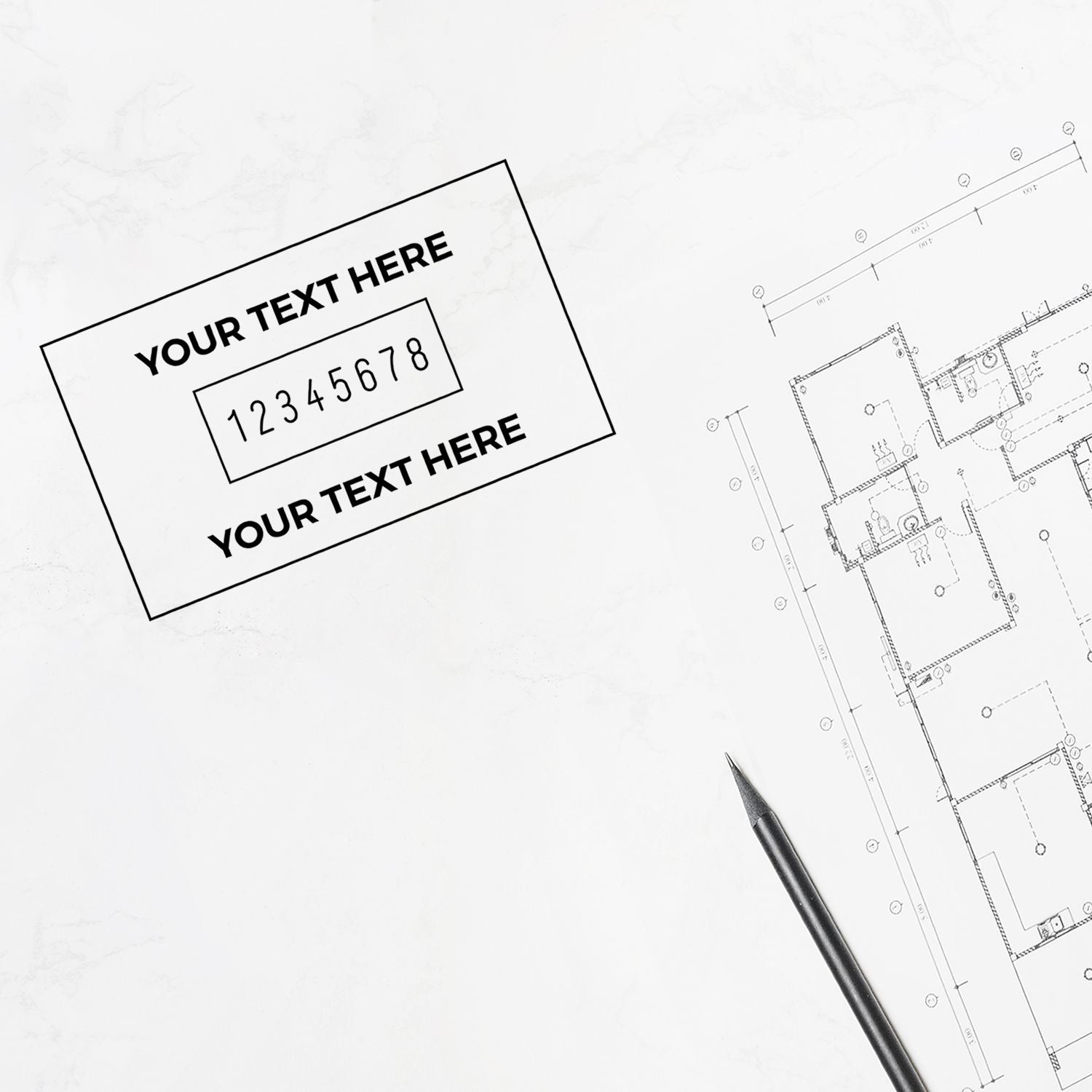 8 Wheel Shiny Heavy Duty Number Stamp 5/32 Characters with Plate - Engineer Seal Stamps